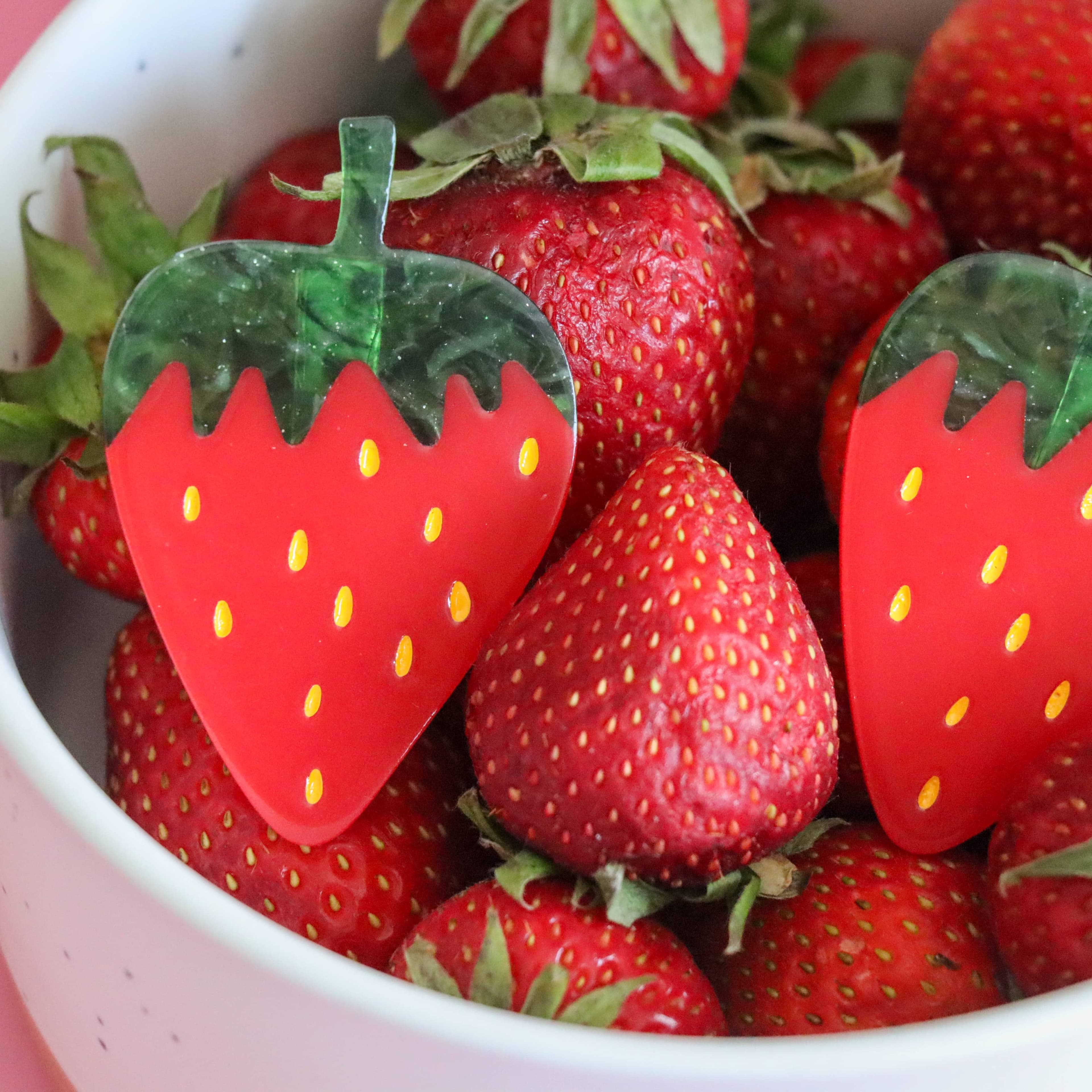 strawberry alligator hair clip set - Regular - Thumbnail 8