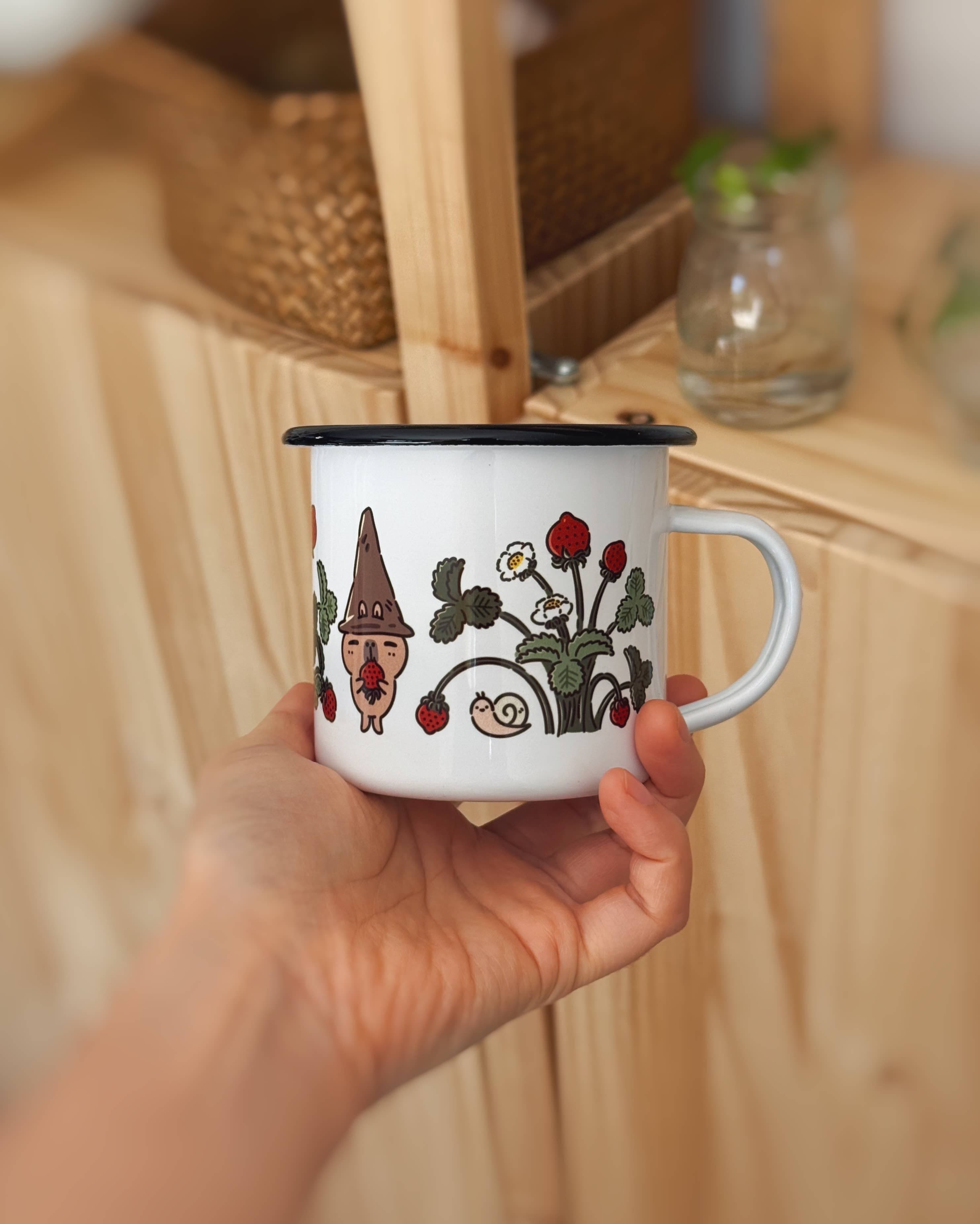 bubu & moonch strawberry season enamel mug - Regular - Thumbnail 7