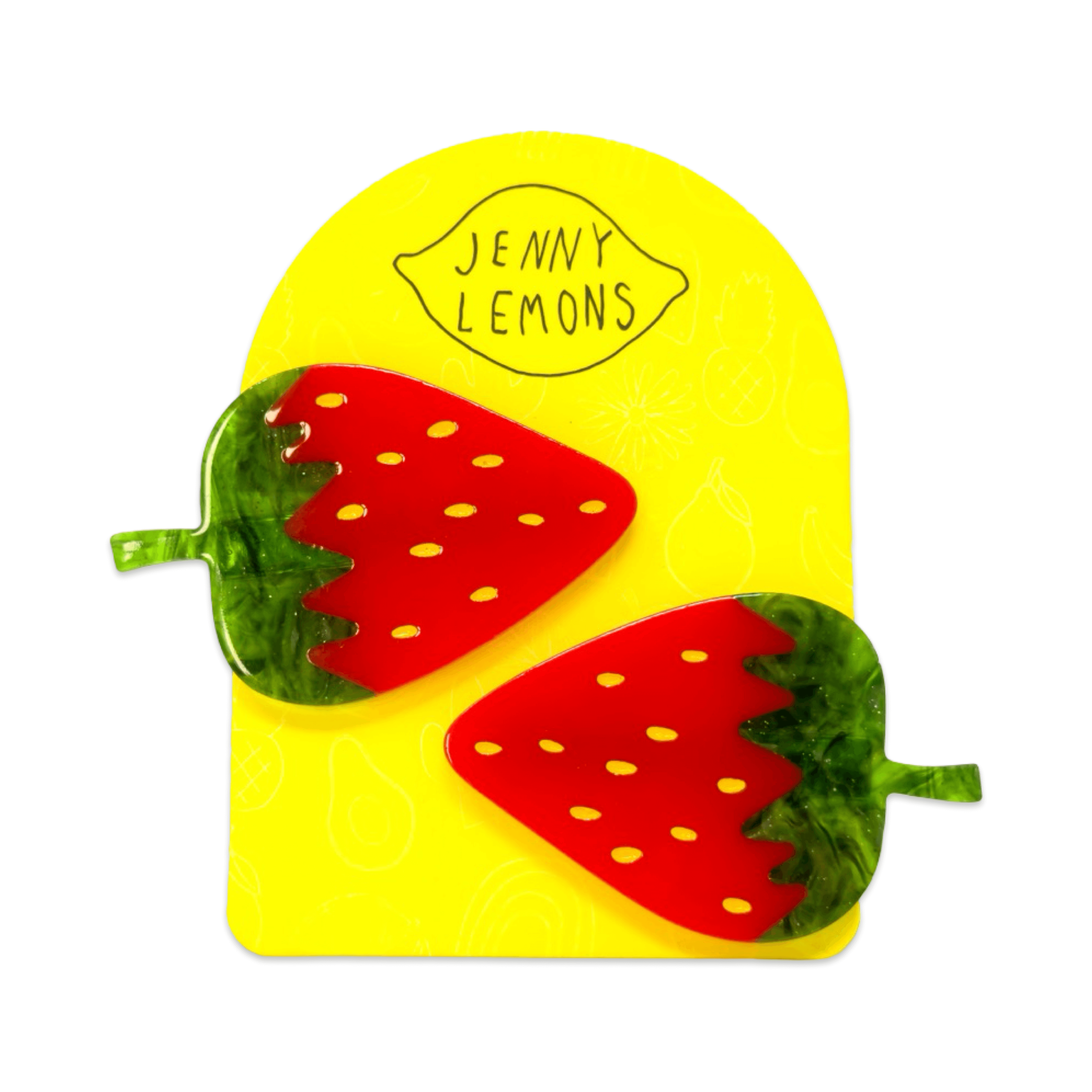 strawberry alligator hair clip set - Regular - Thumbnail 5
