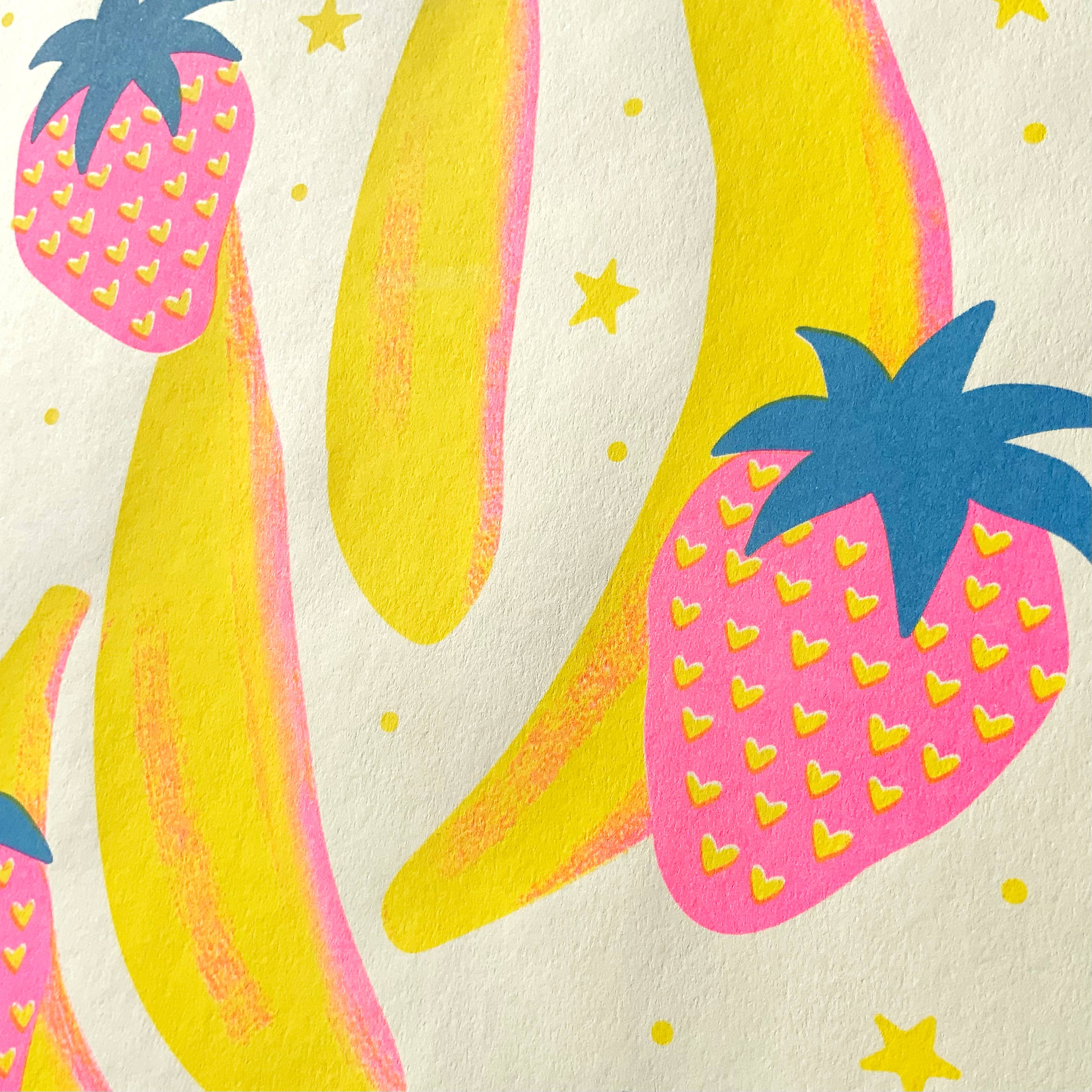 strawberry banana 8x10 riso print - Regular - Thumbnail 3