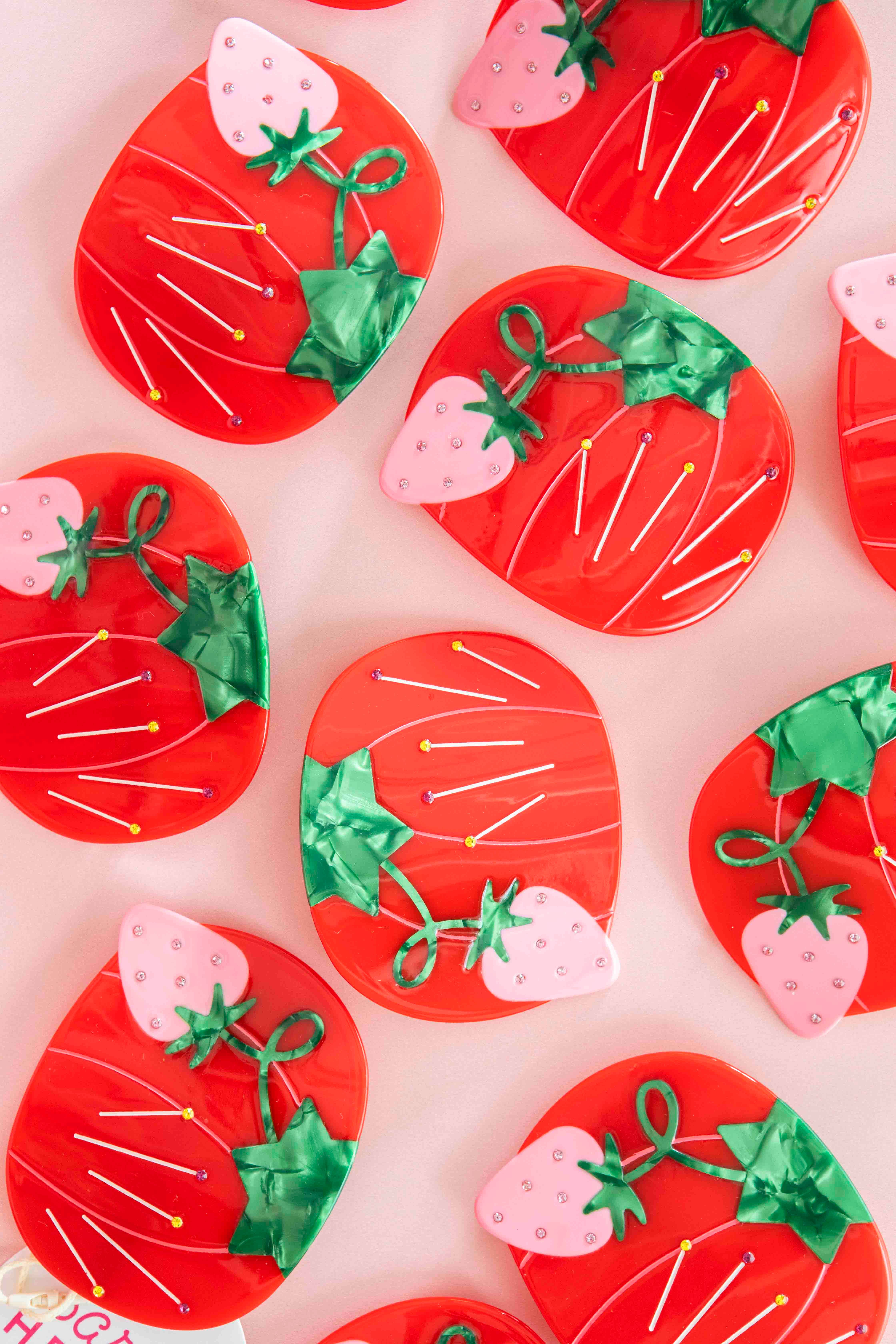 tomato pin cushion french barrette hair clip - Regular - Thumbnail 3