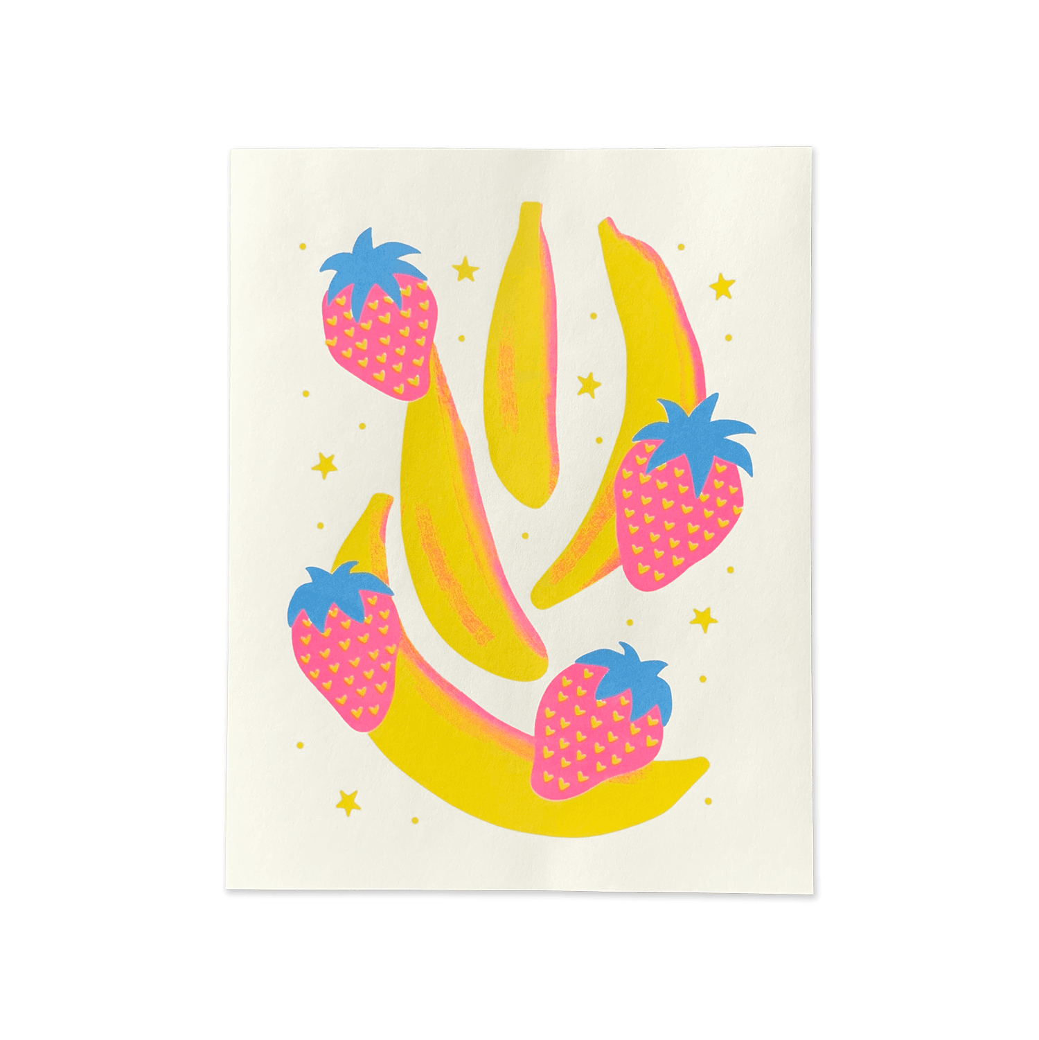 strawberry banana 8x10 riso print - Regular - Thumbnail 4