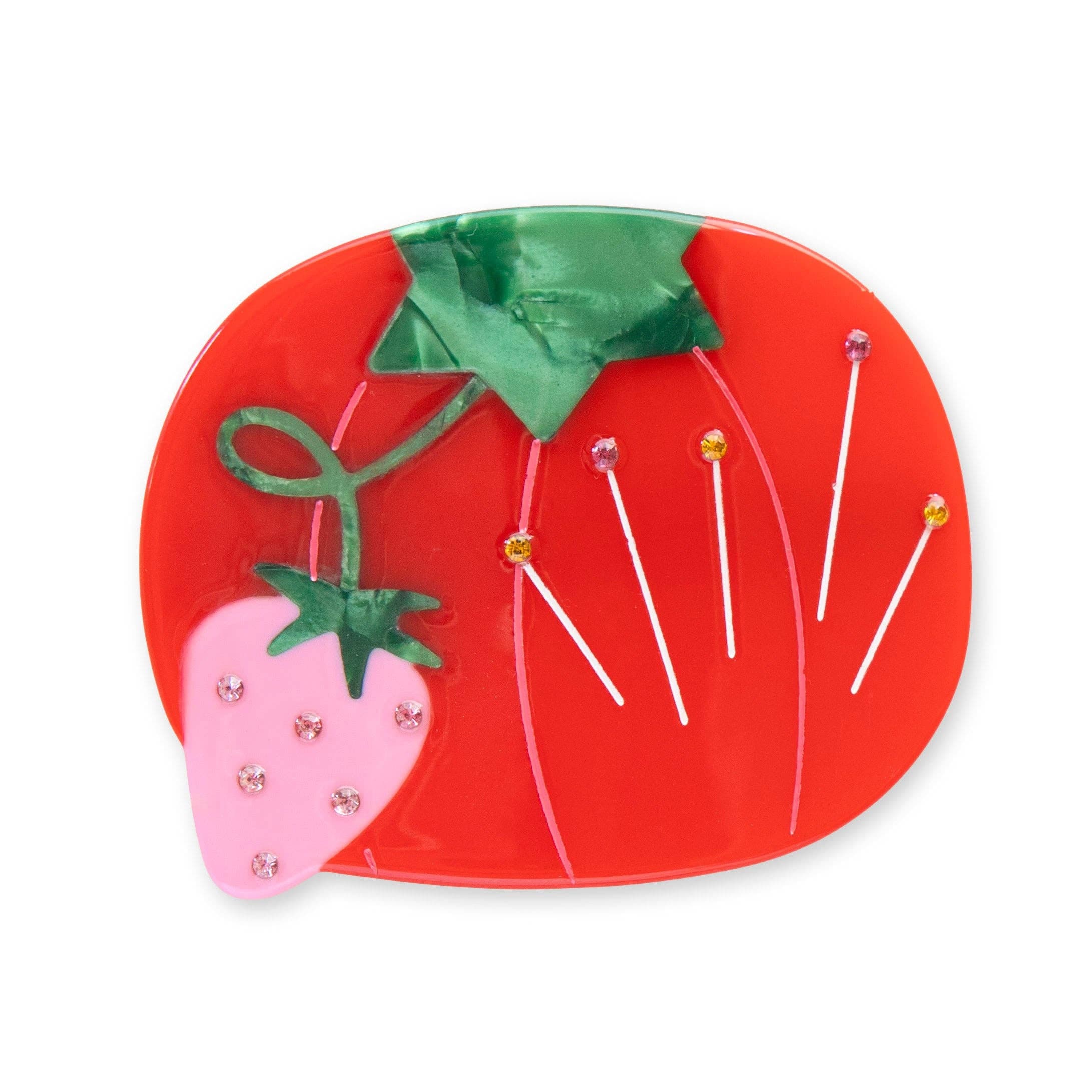 tomato pin cushion french barrette hair clip - Regular - Thumbnail 4