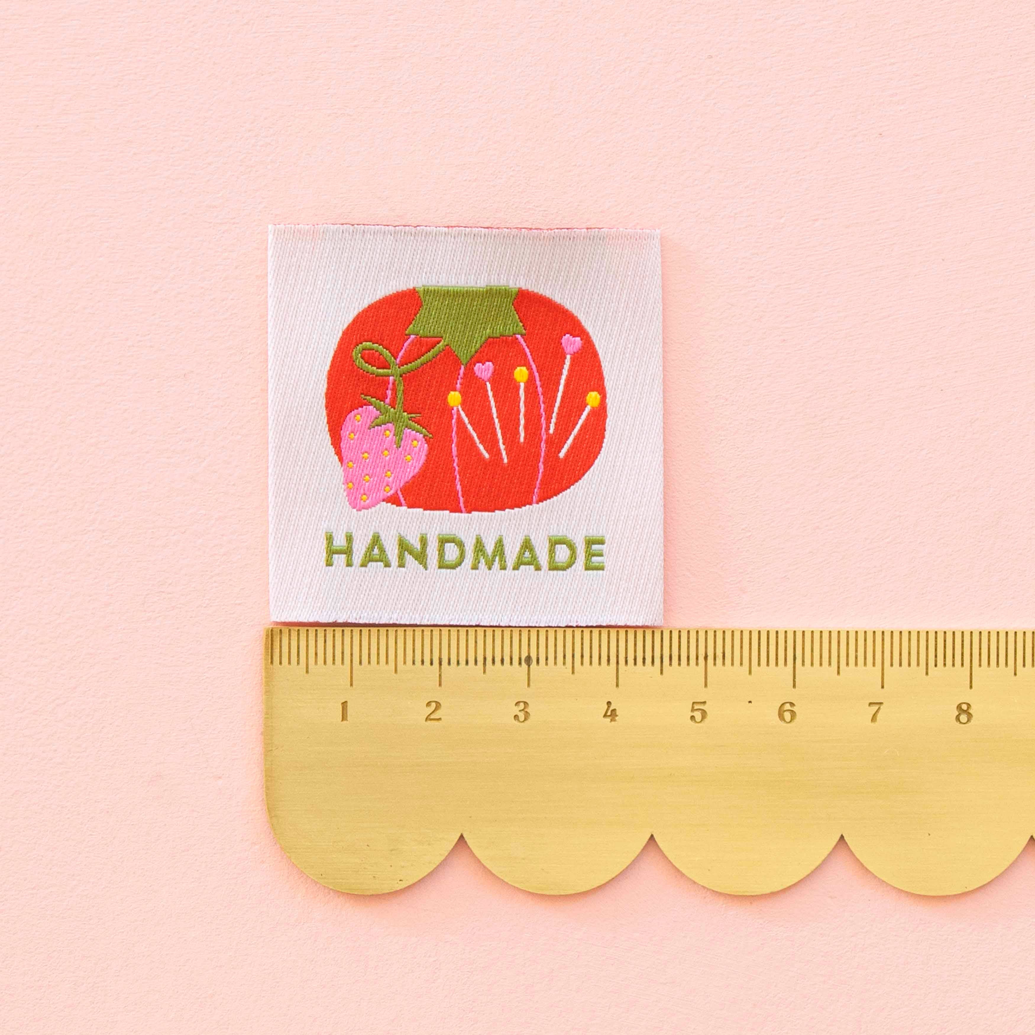 woven tomato pin cushion sewing labels - Regular - Thumbnail 3