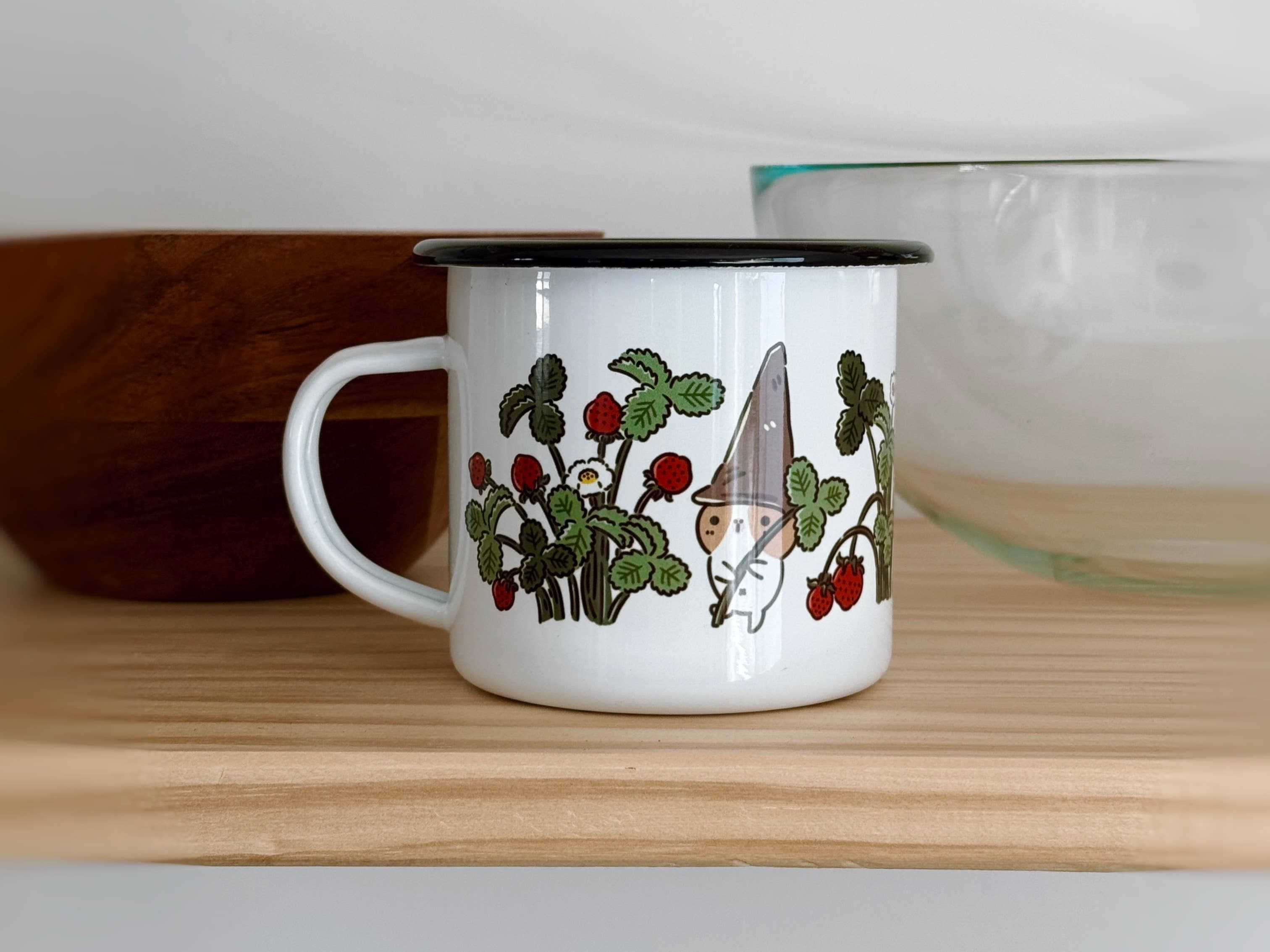 bubu & moonch strawberry season enamel mug - Regular - Thumbnail 8