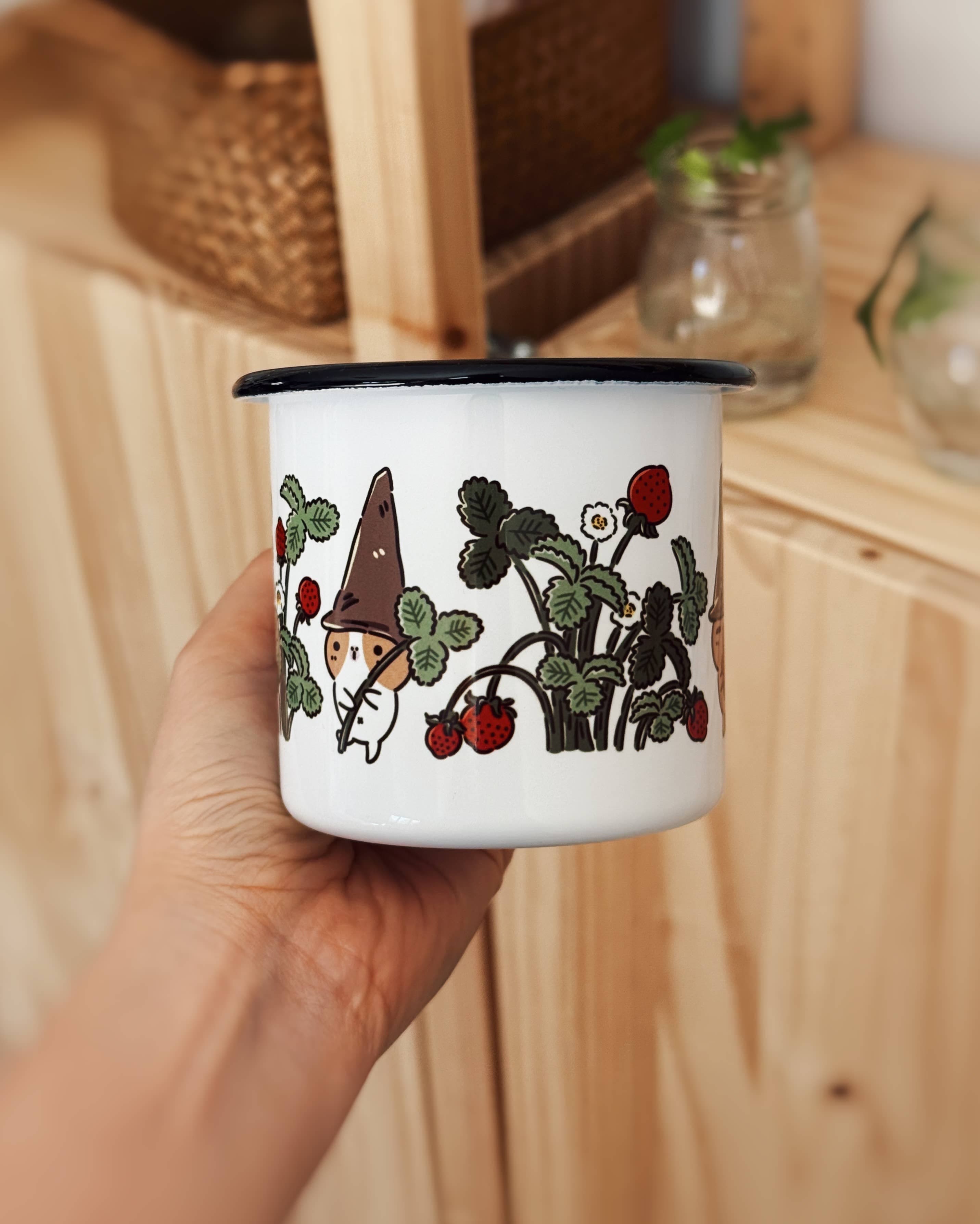 bubu & moonch strawberry season enamel mug - Regular - Thumbnail 6