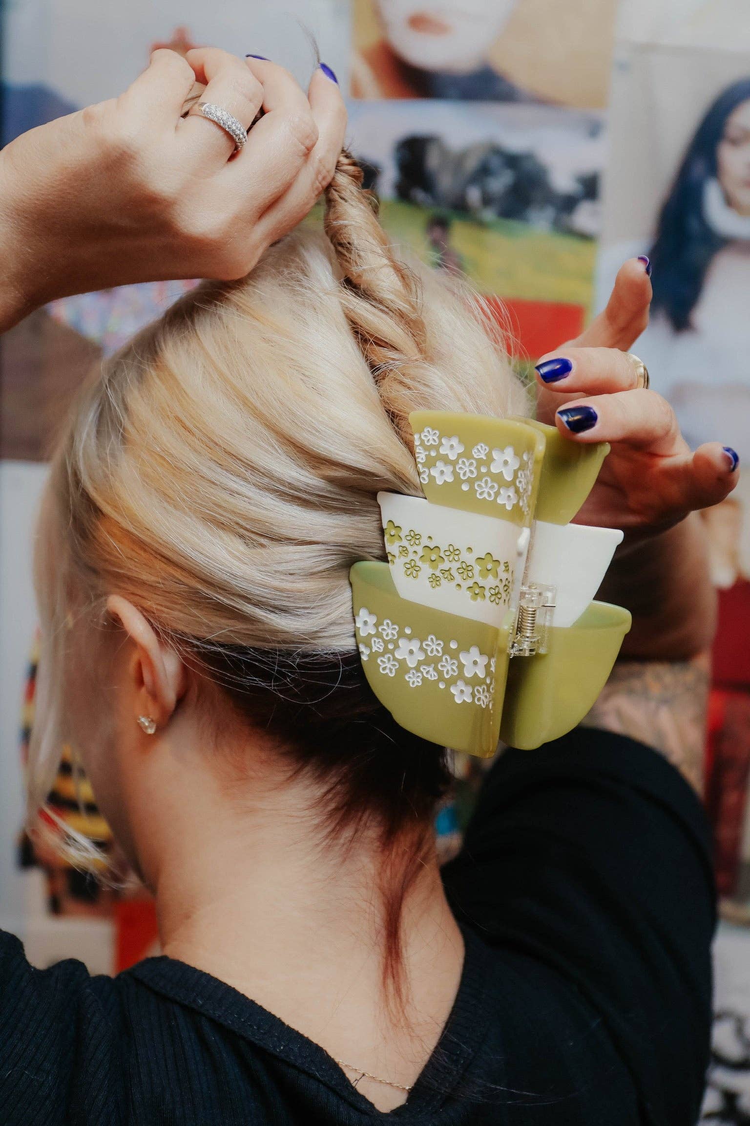 retro pyrex bowl hair claw - Regular - Thumbnail 7
