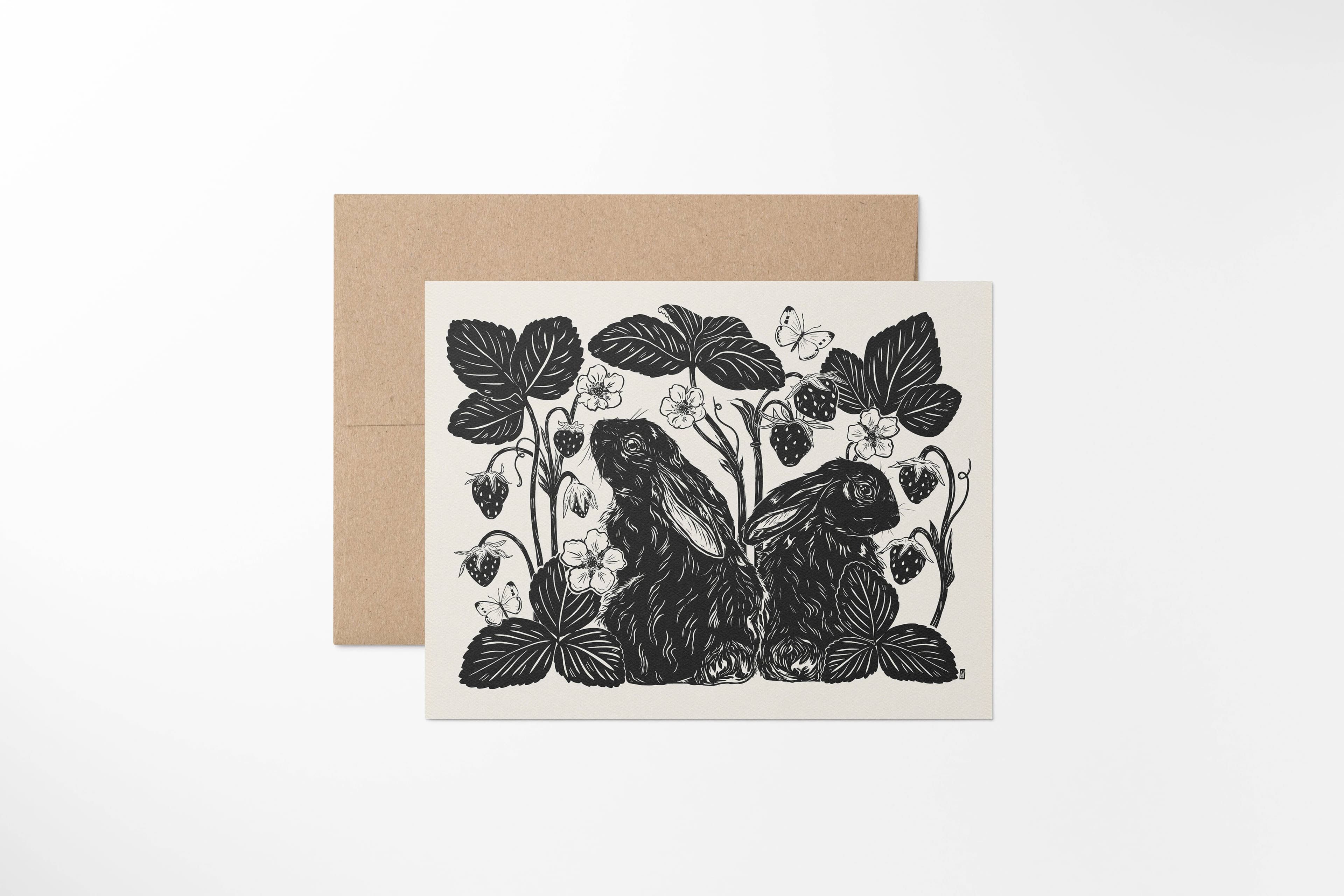 bunnies & berries card - Regular - Thumbnail 2