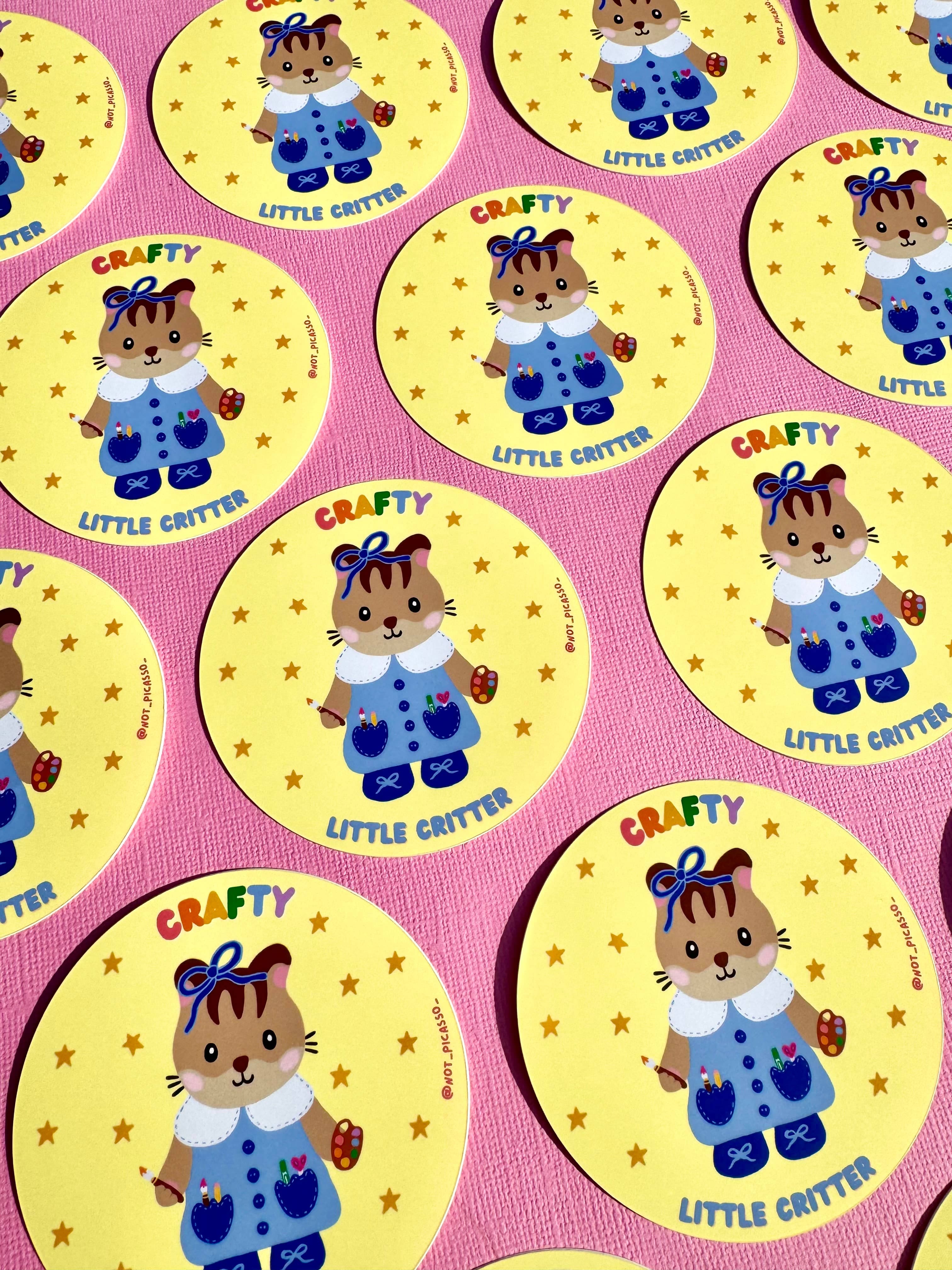 crafty lil' critter sticker - Regular - Thumbnail 4
