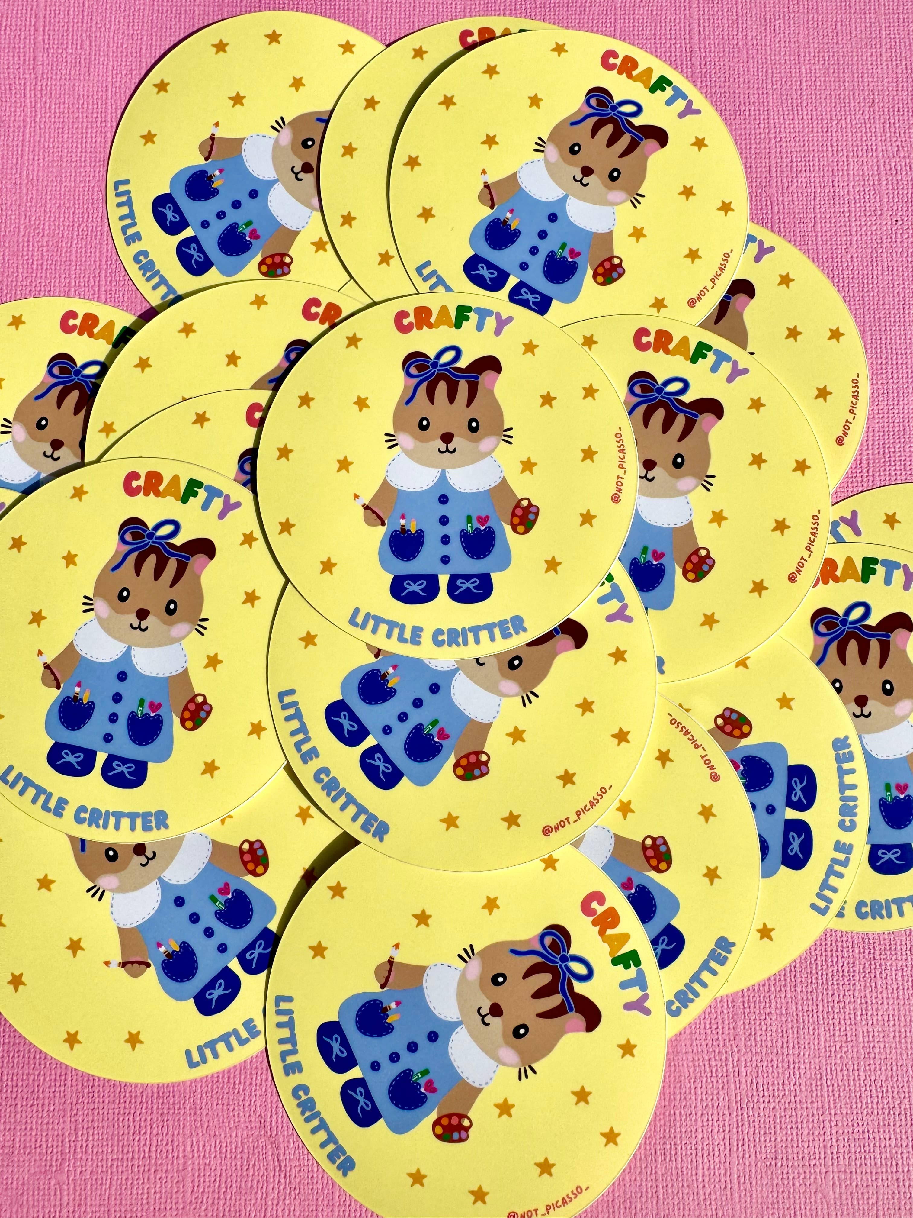 crafty lil' critter sticker - Regular - Thumbnail 6