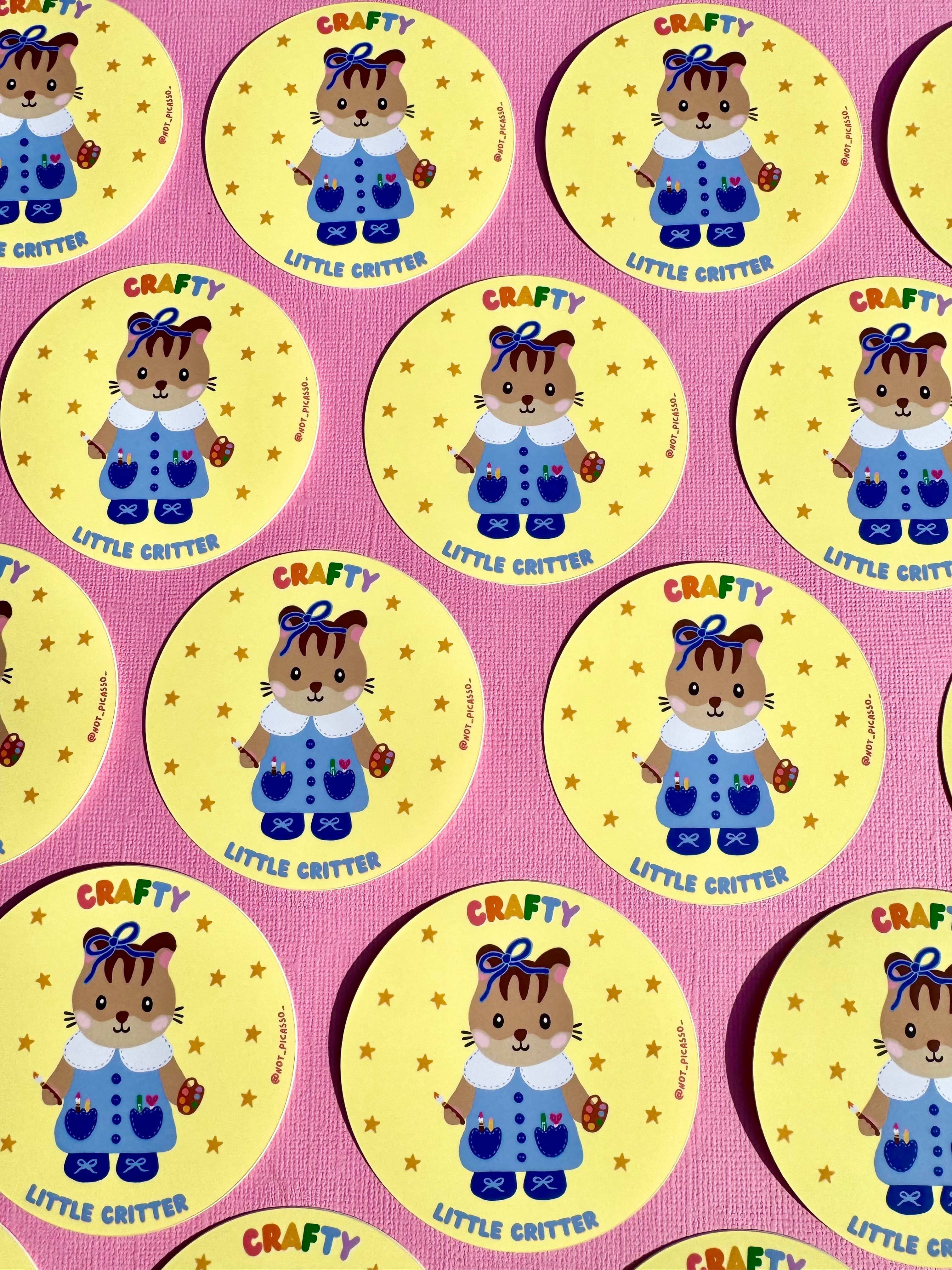 crafty lil' critter sticker - Regular - Thumbnail 2