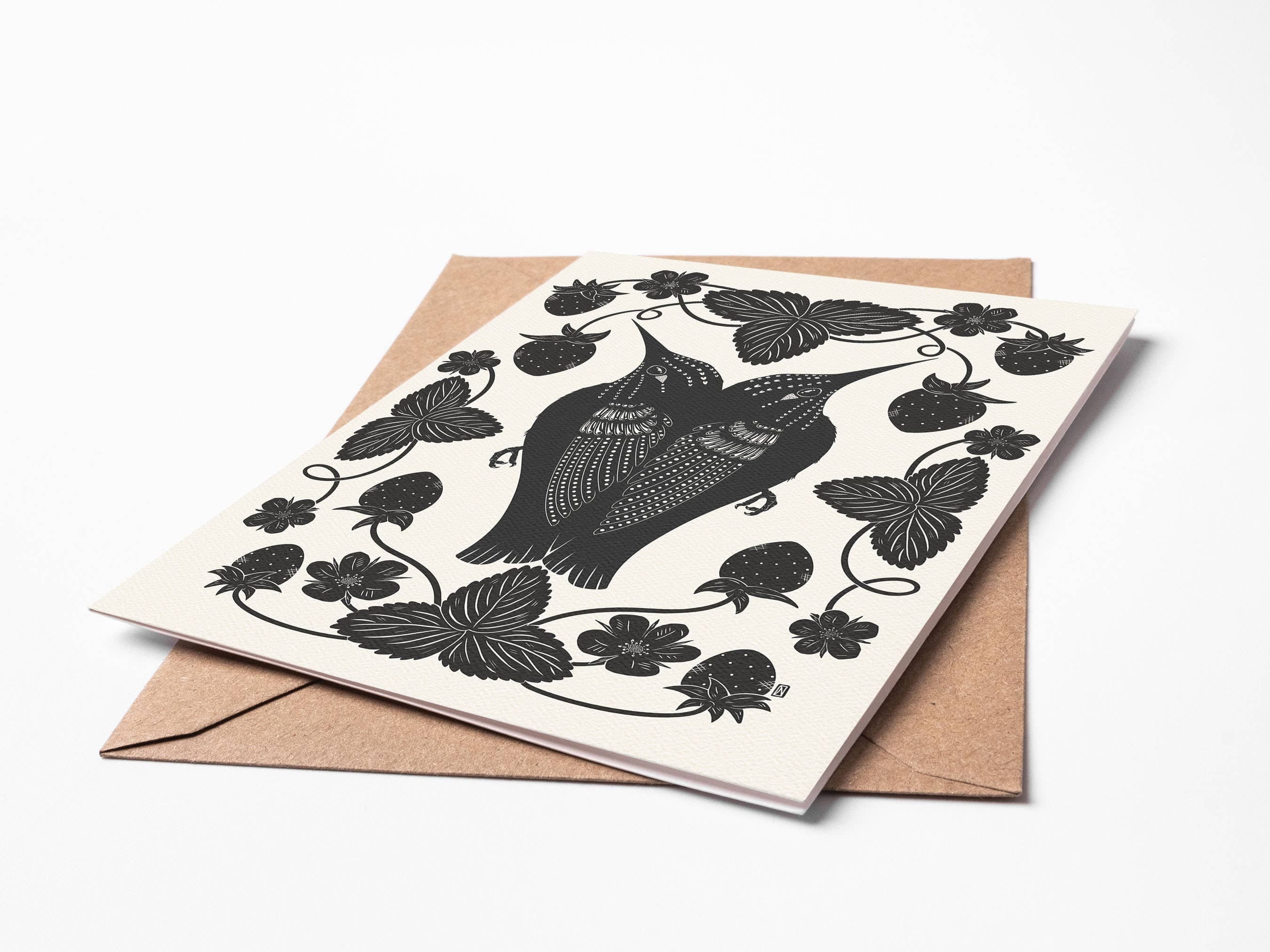 birds & berries card - Regular - Thumbnail 5