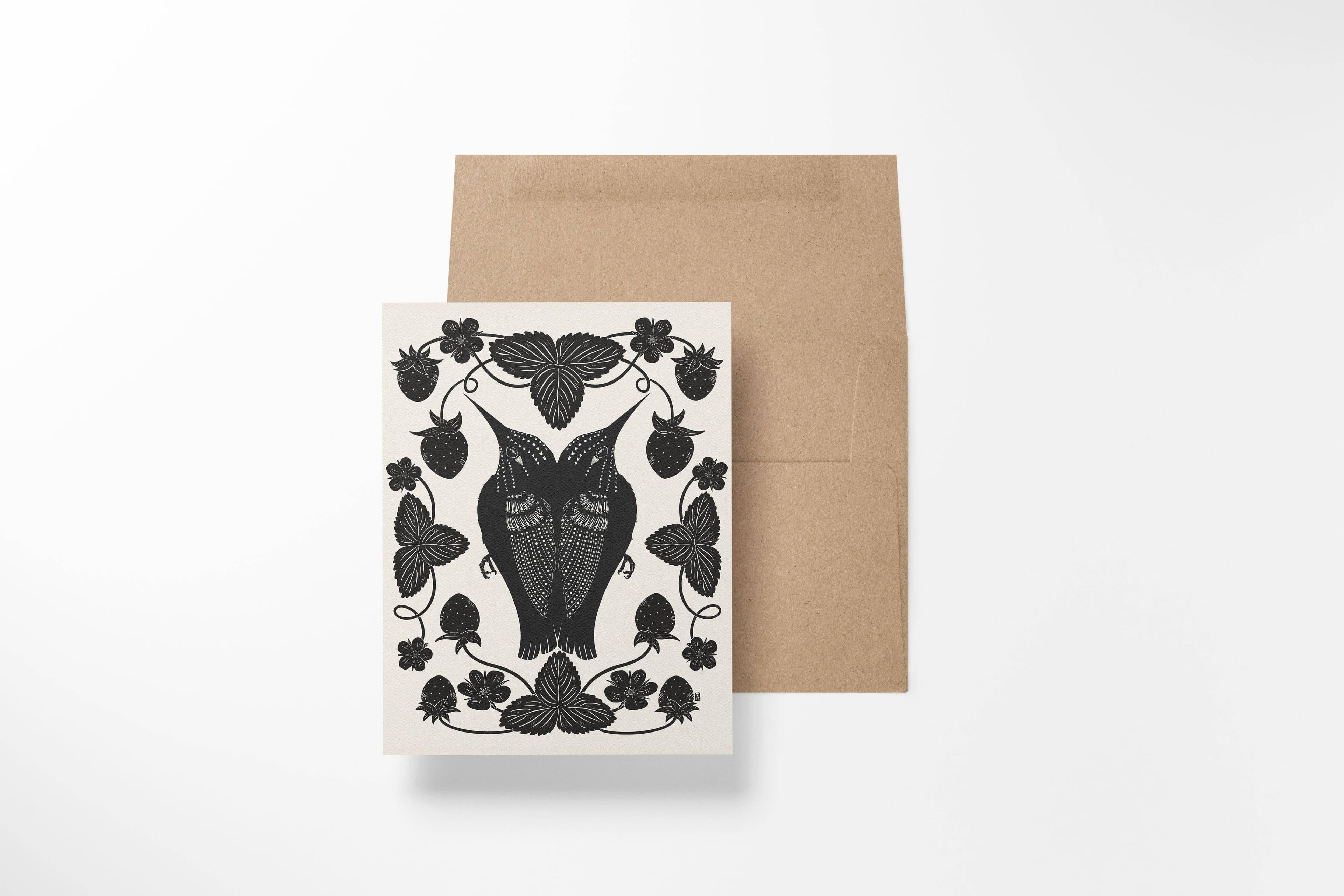 birds & berries card - Regular - Thumbnail 3