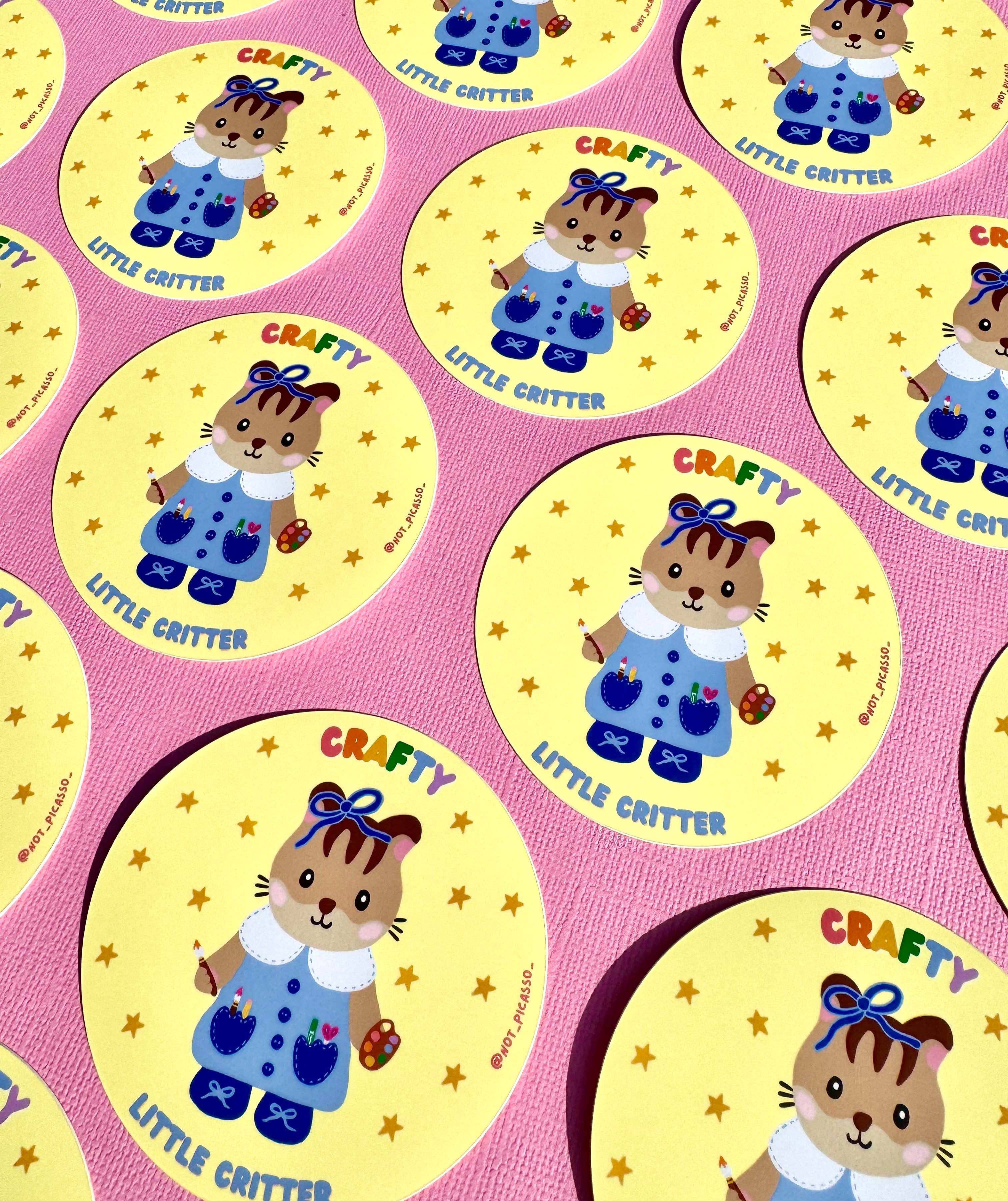crafty lil' critter sticker - Regular - Thumbnail 5