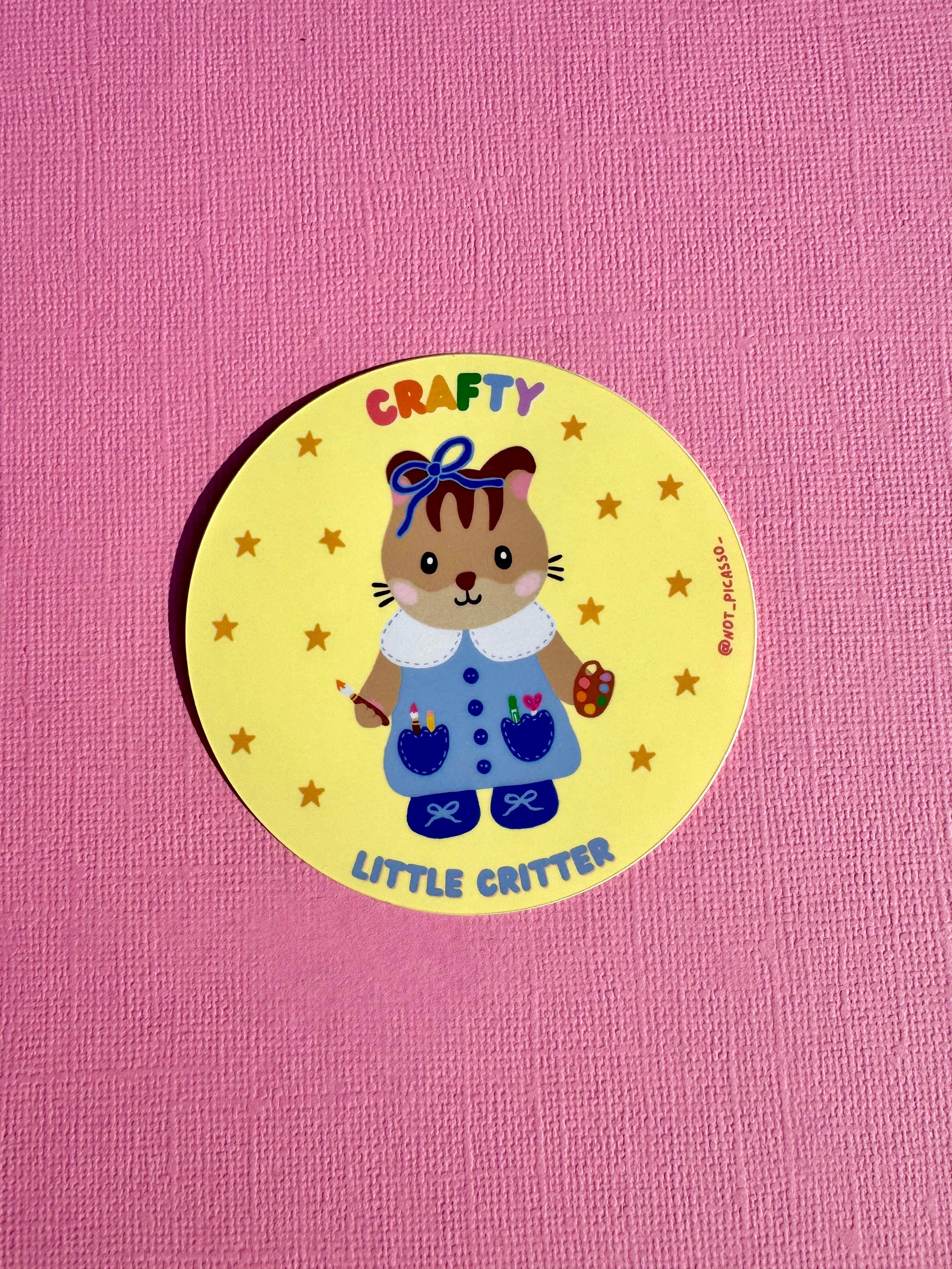 crafty lil' critter sticker - Regular - Thumbnail 3