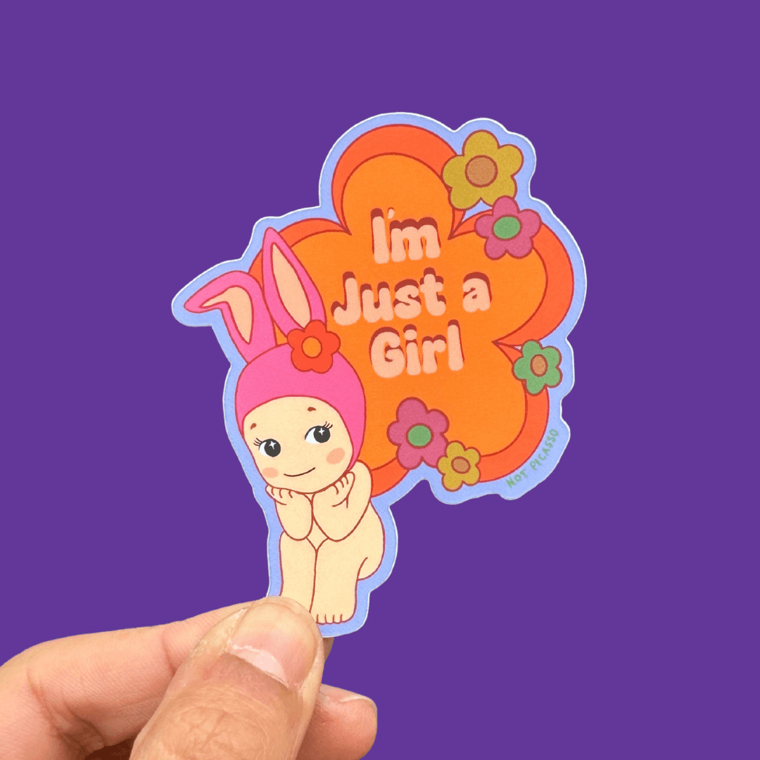 i'm just a girl OK! sticker - Regular - Thumbnail 4