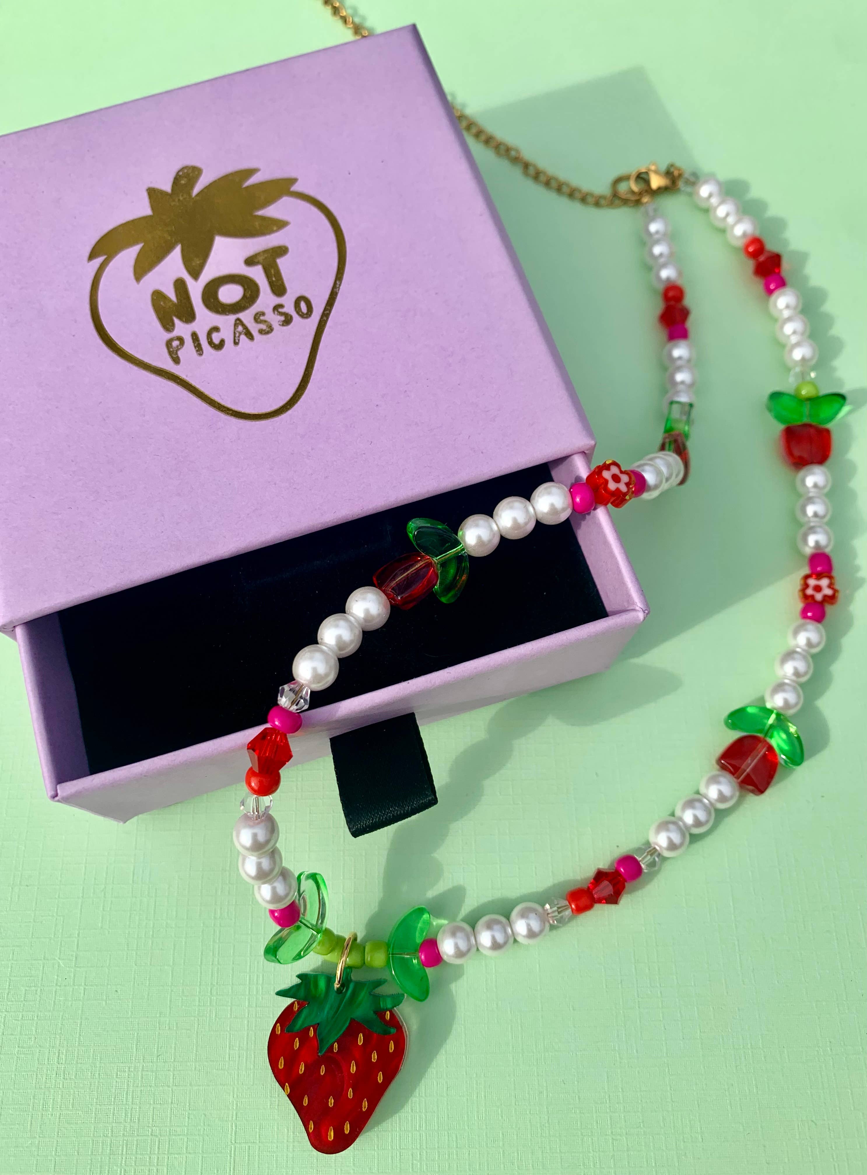 baby berry beaded necklace - Regular - Thumbnail 4