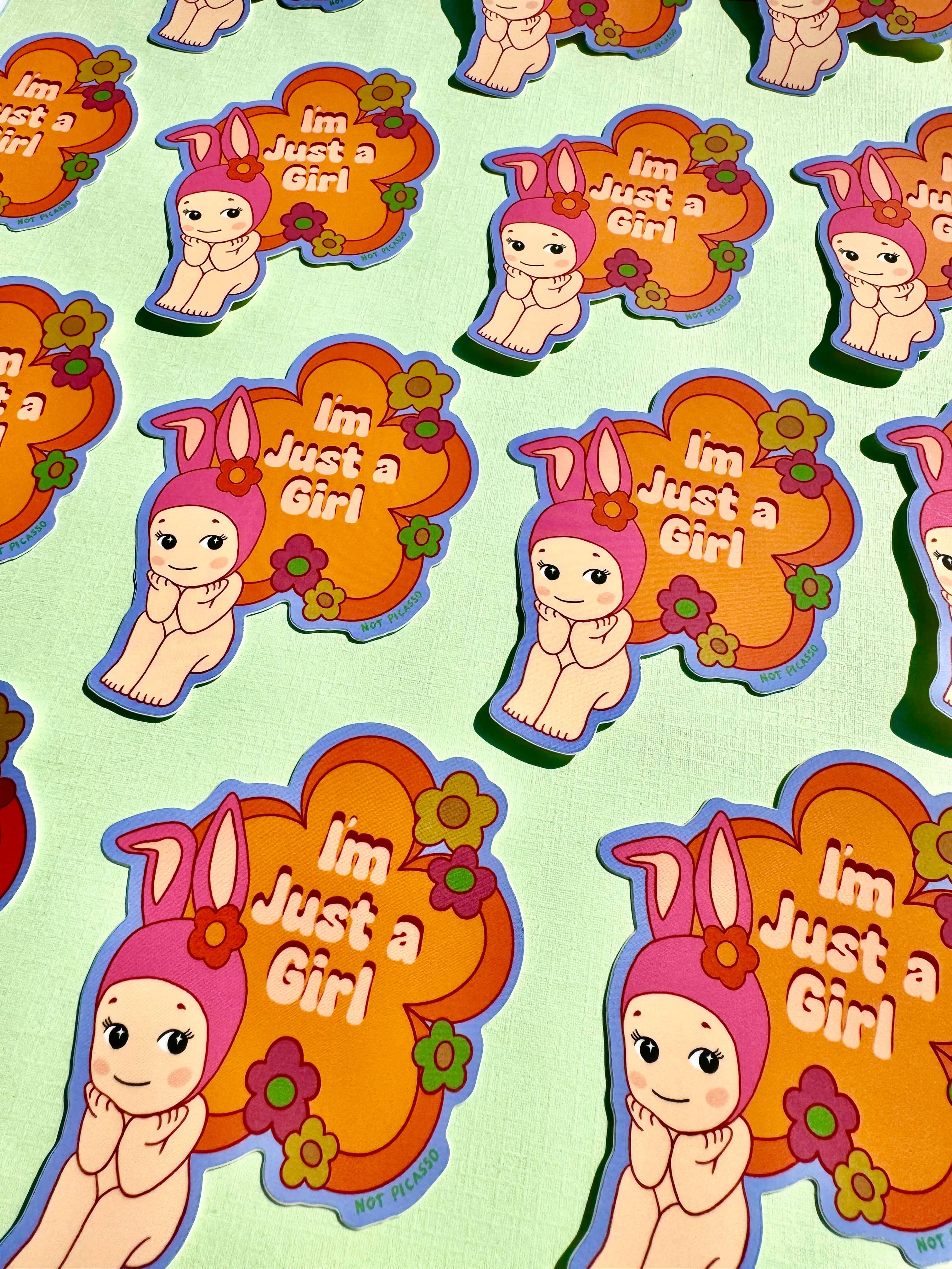 i'm just a girl OK! sticker - Regular - Thumbnail 3