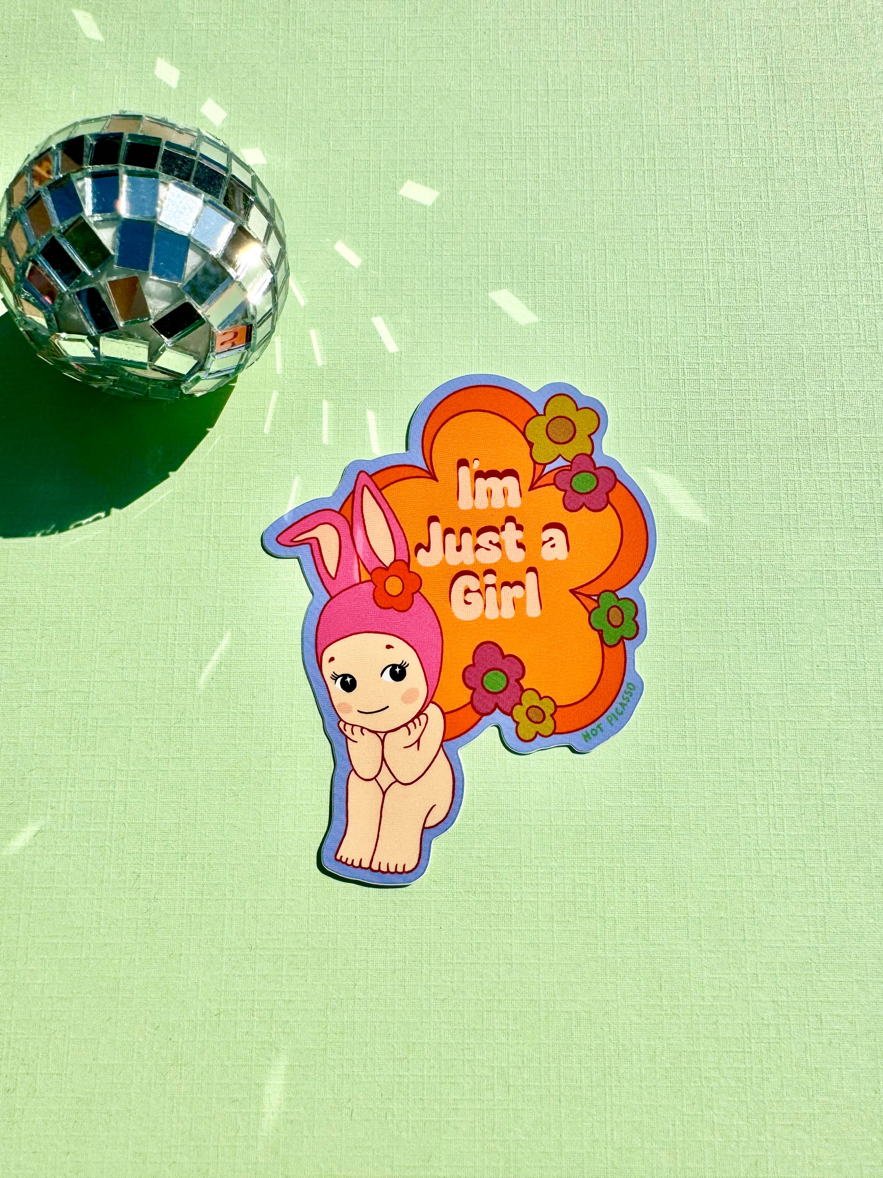 i'm just a girl OK! sticker - Regular - Thumbnail 2