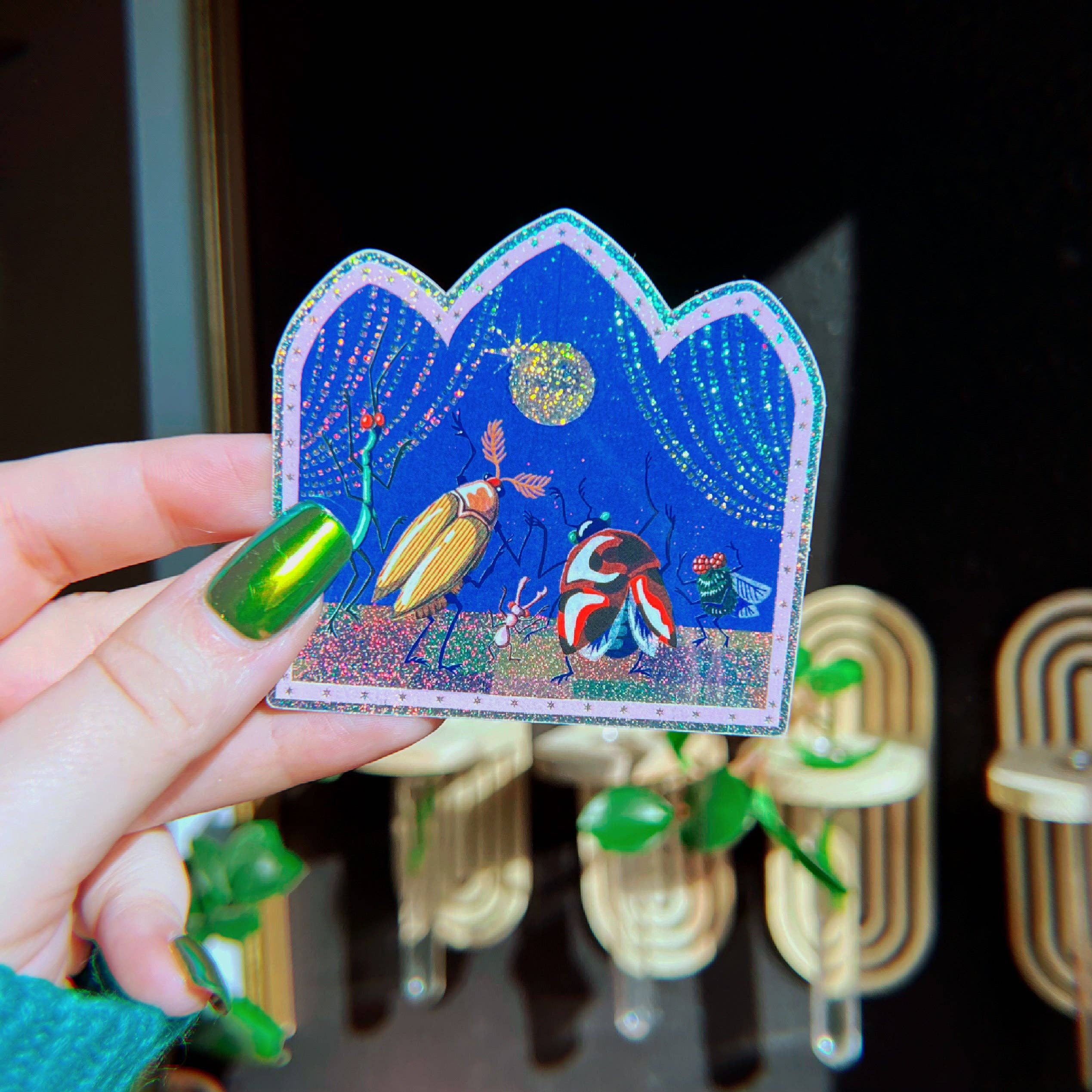 dewy glitter flower sticker - Regular - Thumbnail 6