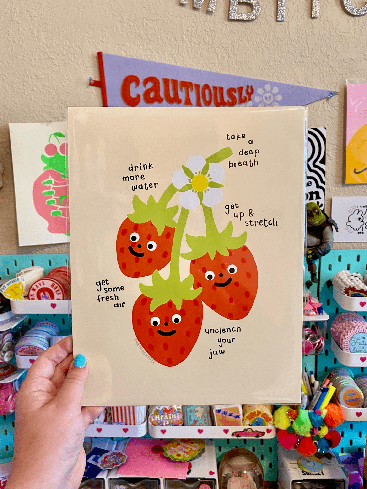 self-care strawberries print - Regular - Thumbnail 2
