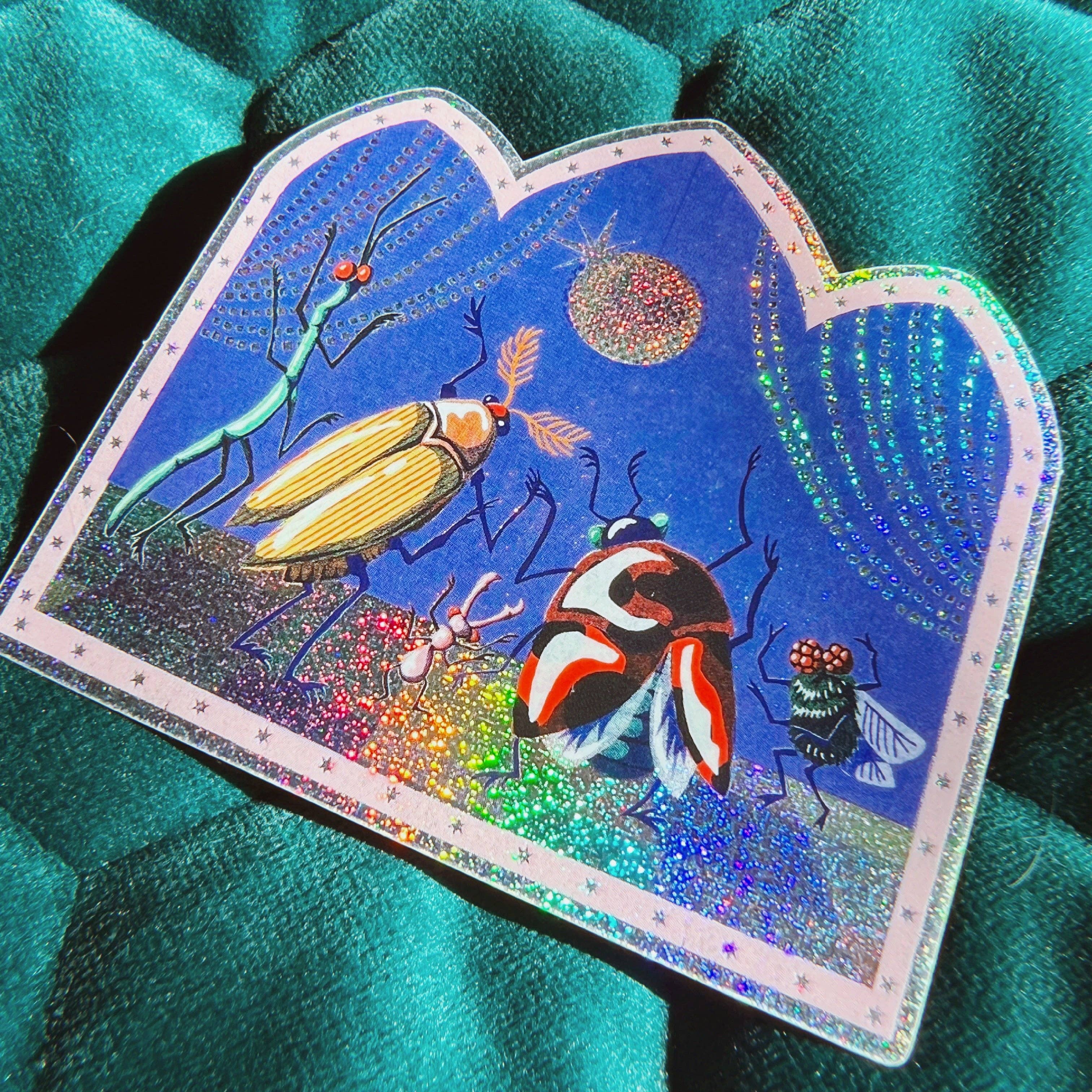 dewy glitter flower sticker - Regular - Thumbnail 3
