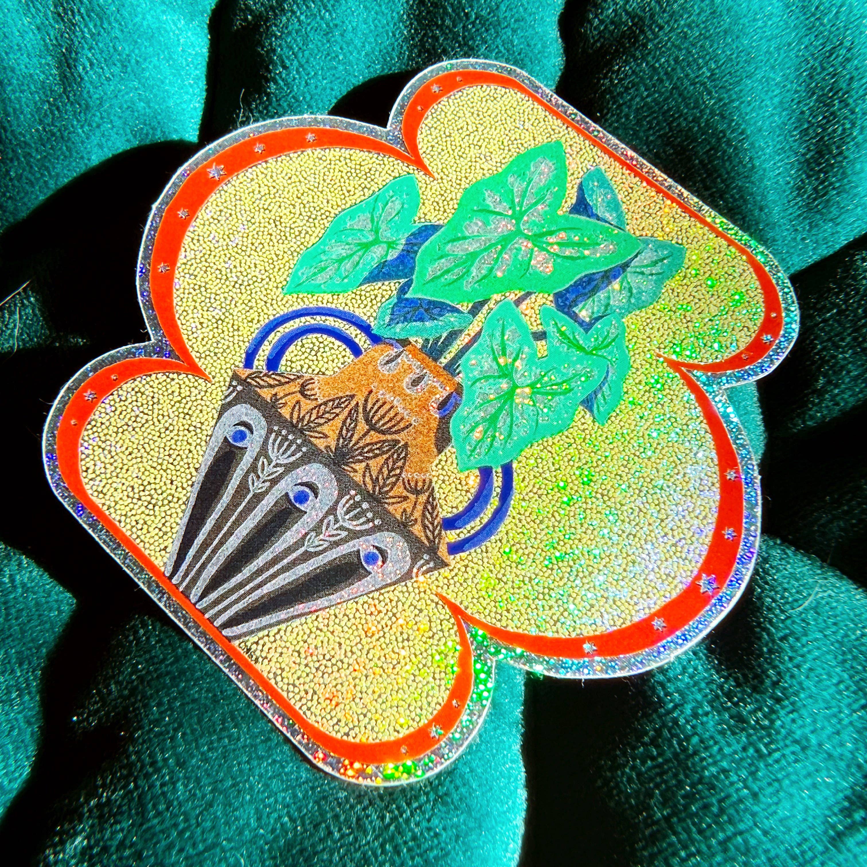 dewy glitter flower sticker - Regular - Thumbnail 5