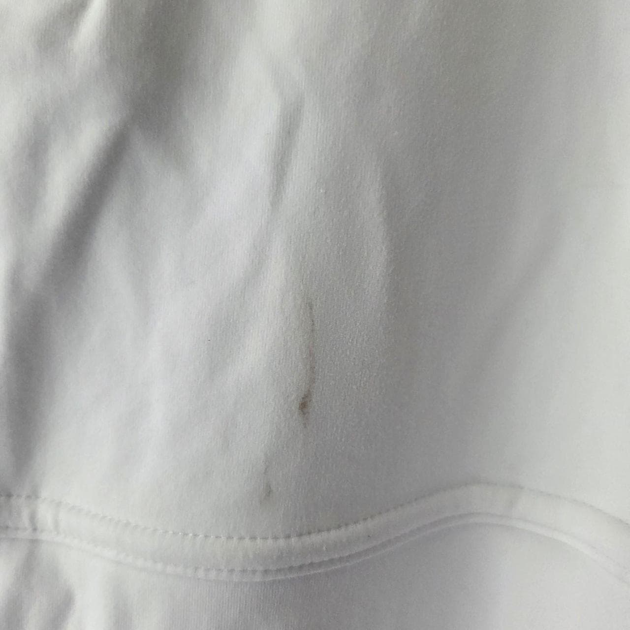 White FLX tennis dress with green trim #tennis #athletic and a small stain. new with tag - Thumbnail 4