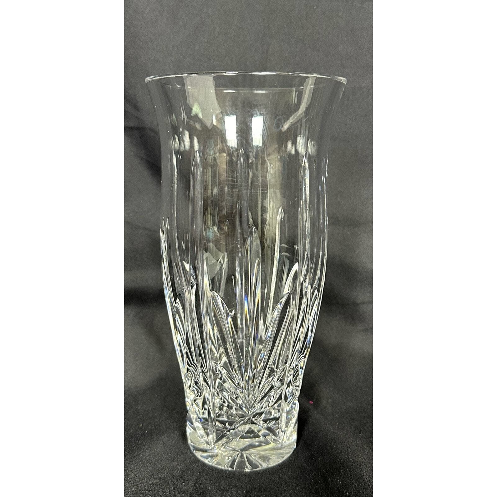 Irish Rose Leaded Crystal Vase Ireland-8"