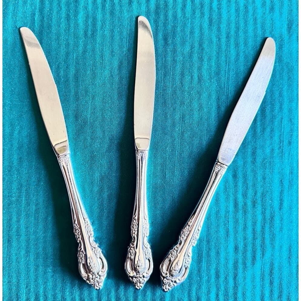 Oneida Community Brahms Glossy Stainless Dinner Knives-Set of 3! - Thumbnail 2