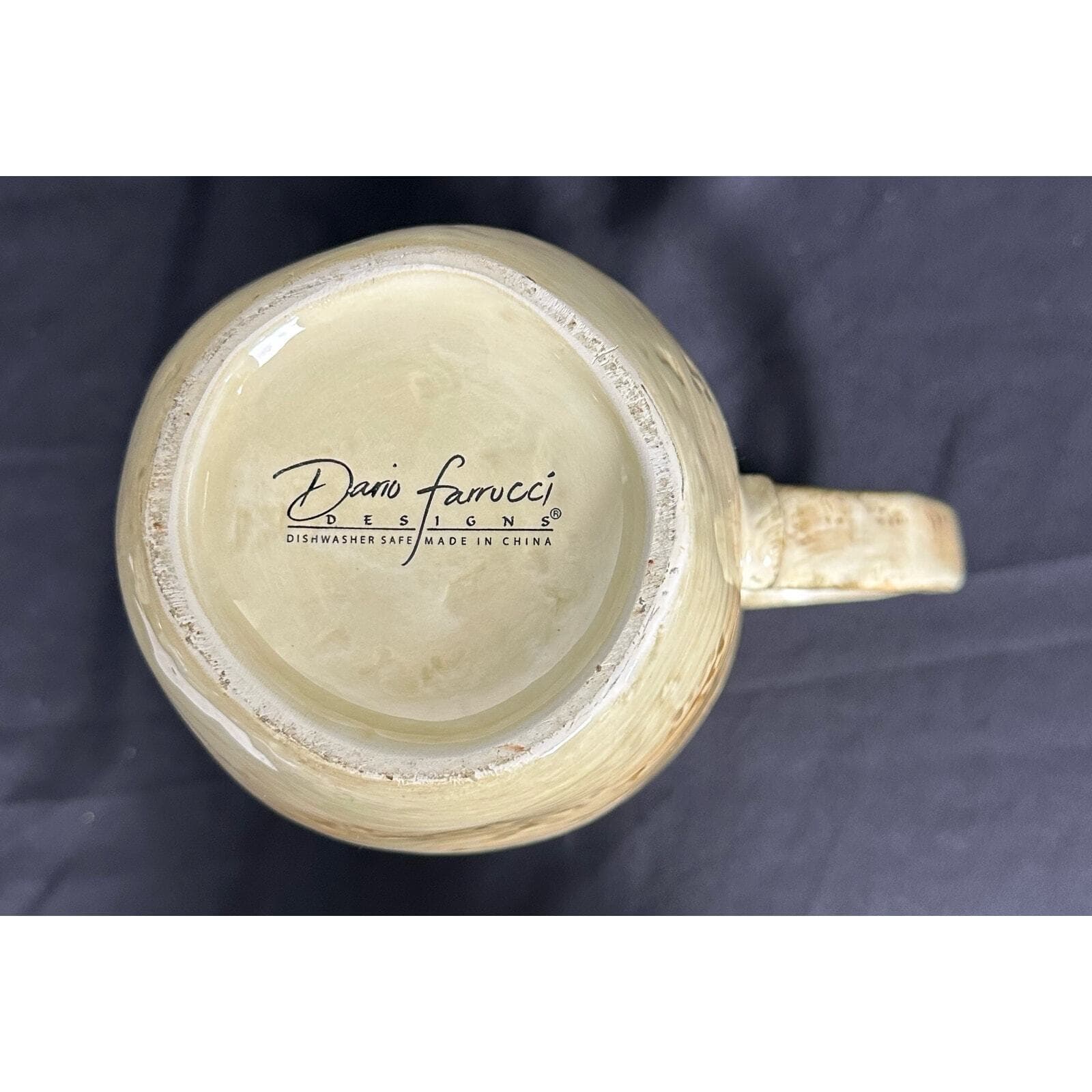 DARIO FARRUCI Designs Ceramic Grapevine Inspired Pitcher-9" - Thumbnail 8