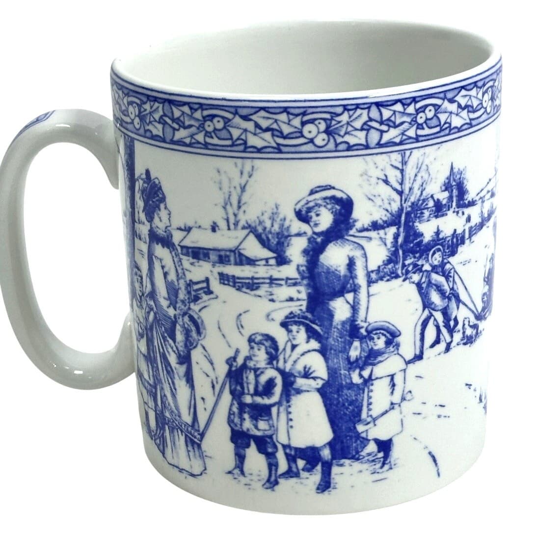 The Spode Blue Room Collection Christmas Mug Number 2 England Excellent - Thumbnail 3