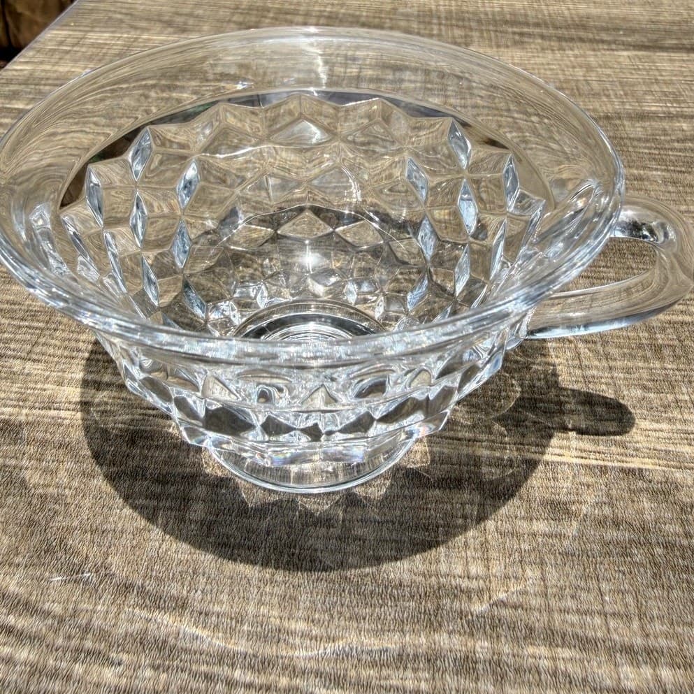 Fostoria 'American' Clear Glass Footed Vintage Coffee Punch Cups-Set of 4 - Thumbnail 7