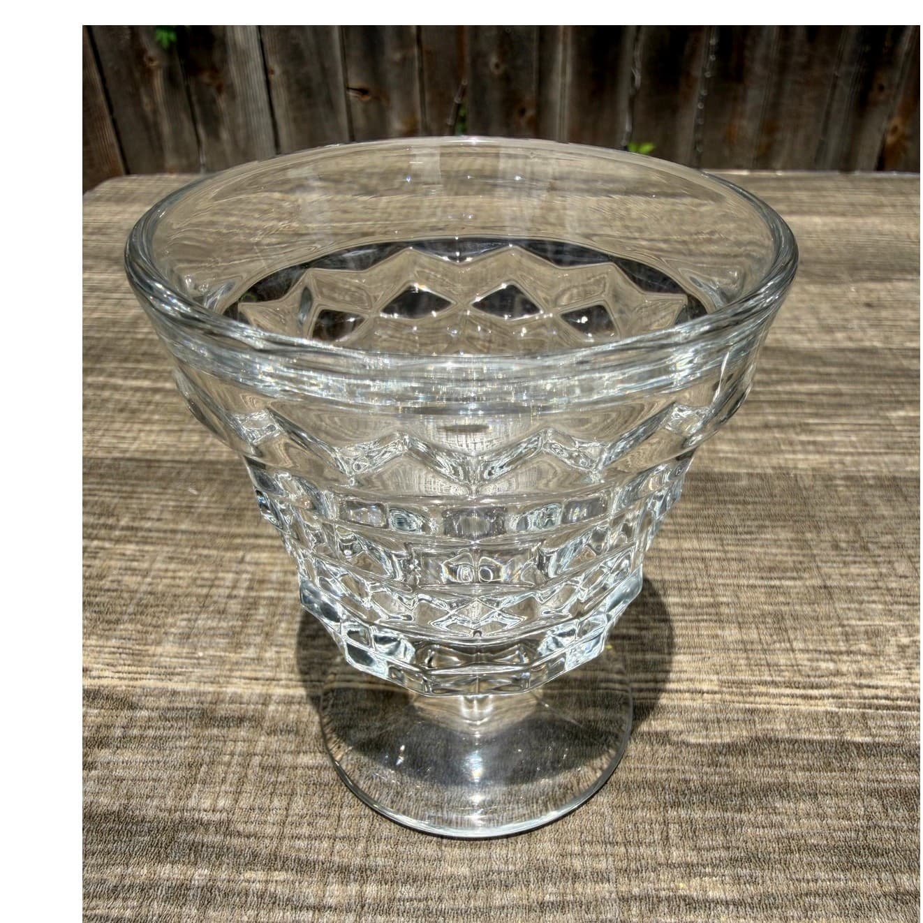 Fostoria 'American' Vintage Clear Glass Oyster/Fruit Cocktail Cups-Set of 2 - Thumbnail 6
