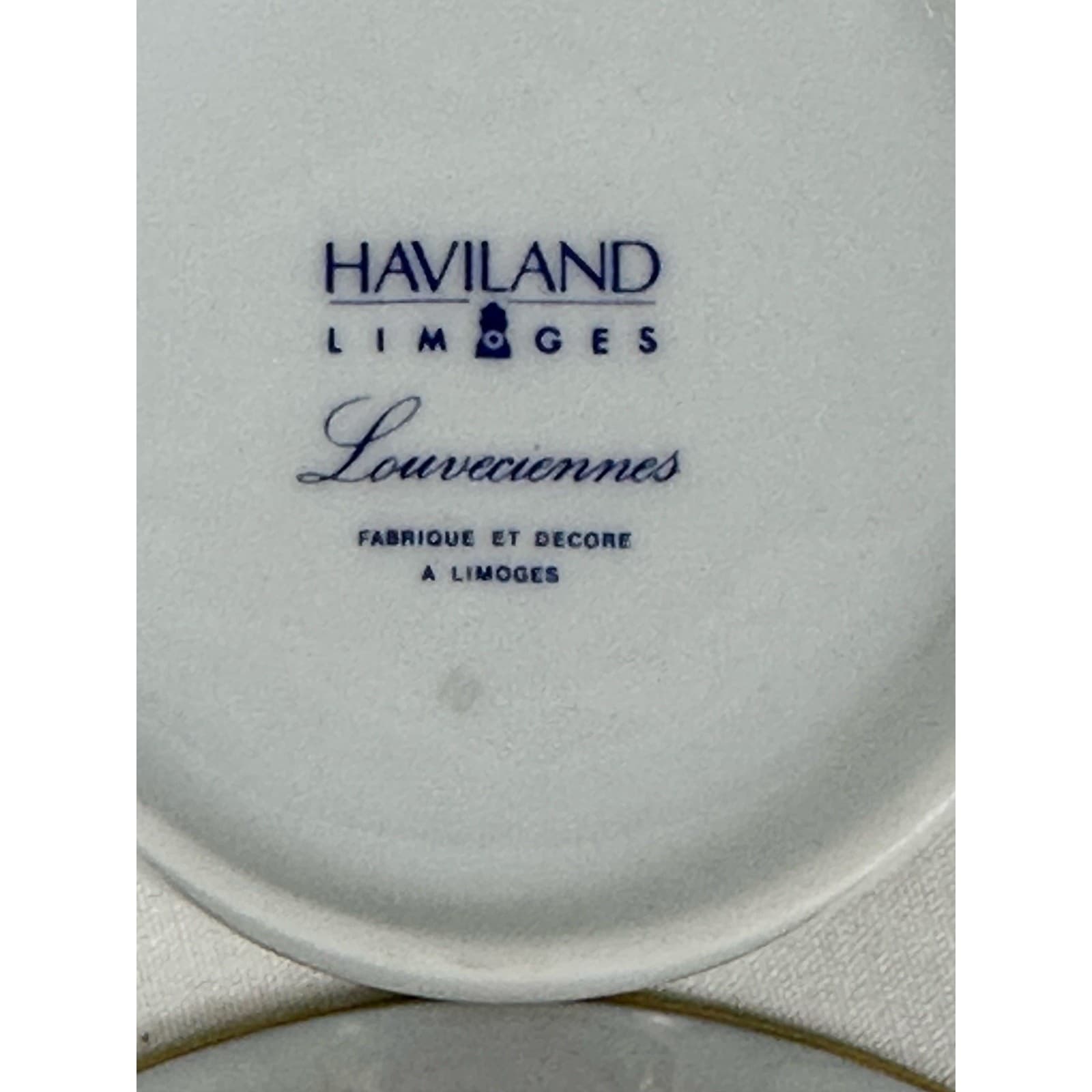 Haviland Limoges "Louveciennes" Flat Cups/Saucers-Set of 5-France-Pristine Mint! - Thumbnail 7