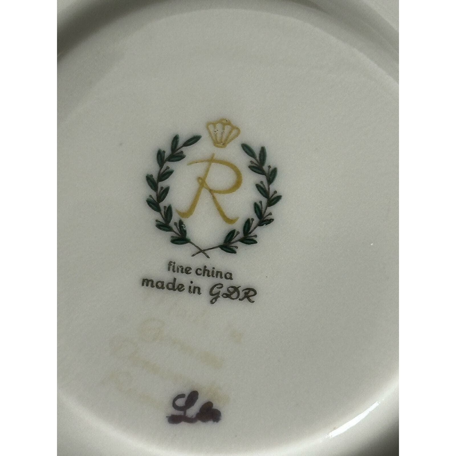 REICHENBACH GDR Dinner, Salad, Bread & Butter, Saucer Plates-RARE-One Set of 4 - Thumbnail 15