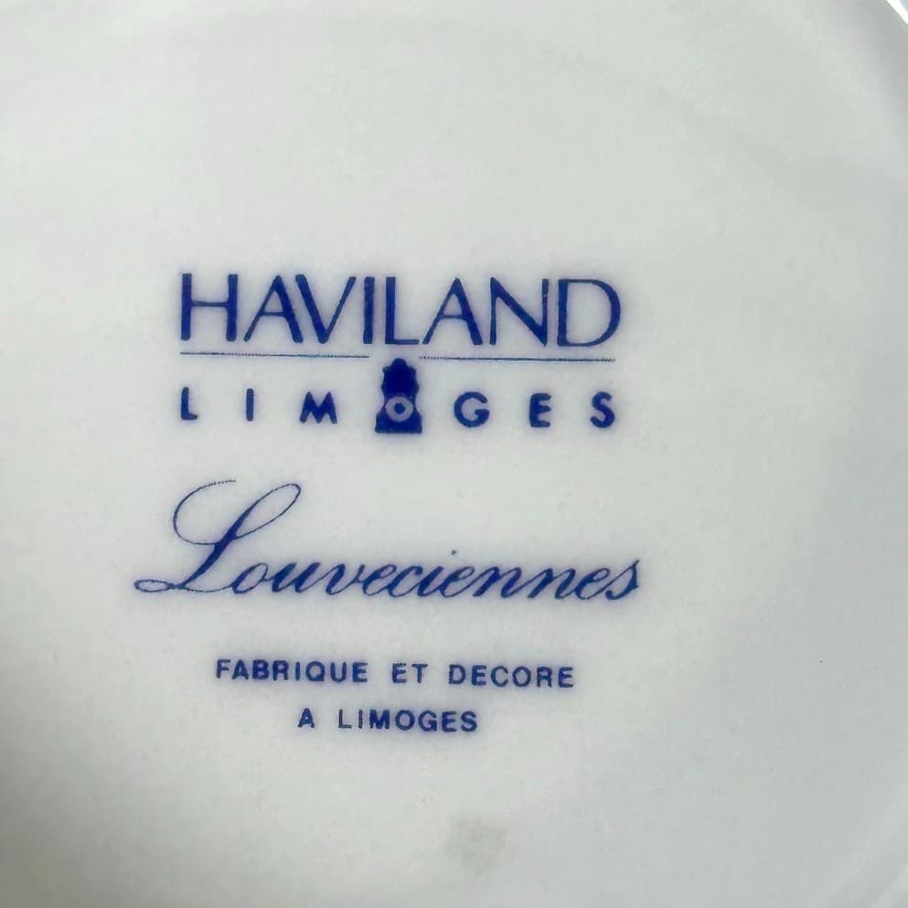 Haviland Limoges "Louveciennes" Round Soup Tureen 9.25" France-Pristine Mint! - Thumbnail 13