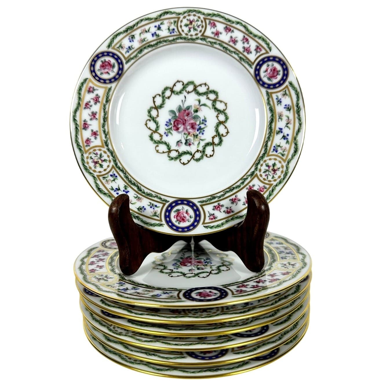 Haviland Limoges "Louveciennes" Bread Butter Plates 6 3/8" France-Set of 7-Mint! - Thumbnail 8