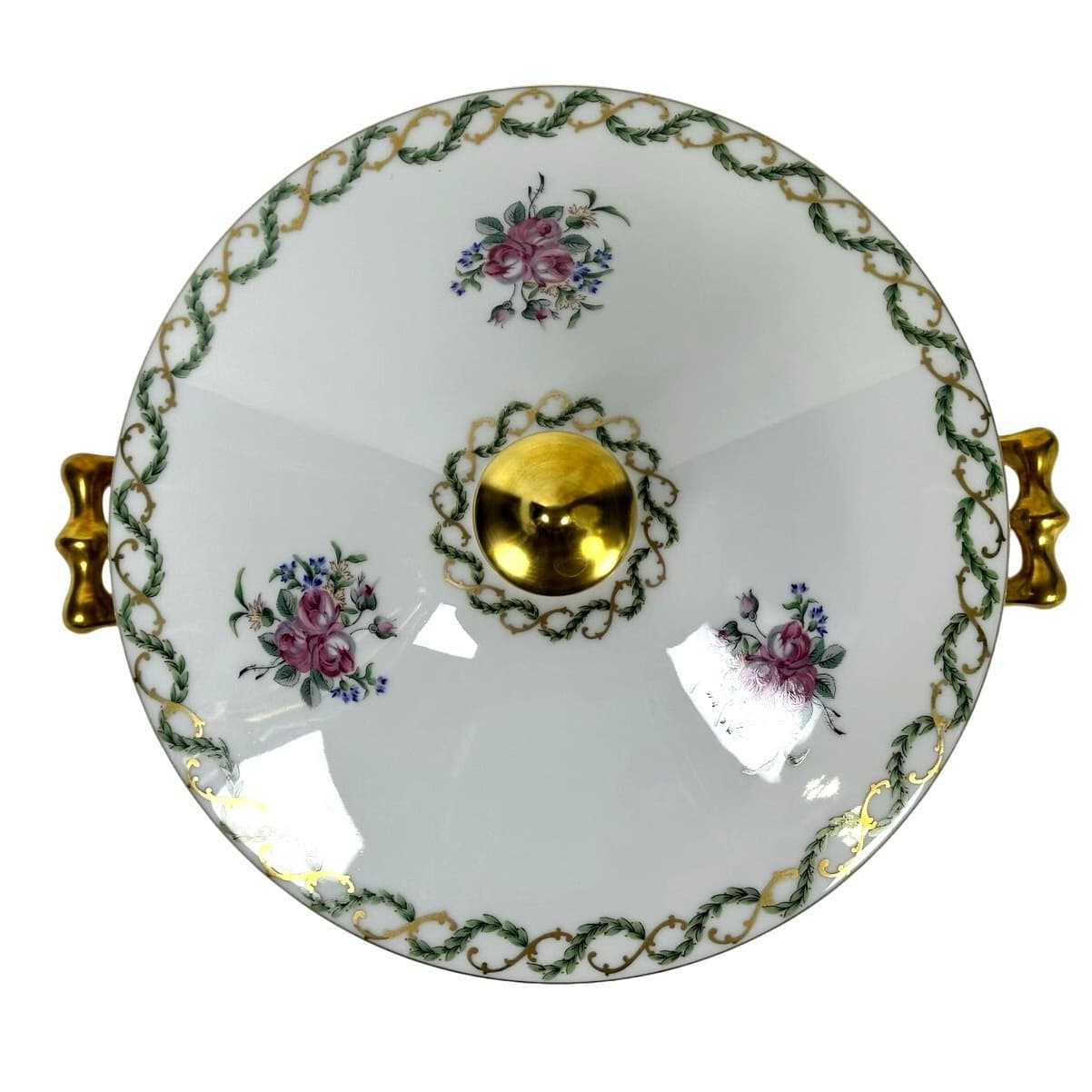 Haviland Limoges "Louveciennes" Round Soup Tureen 9.25" France-Pristine Mint! - Thumbnail 2