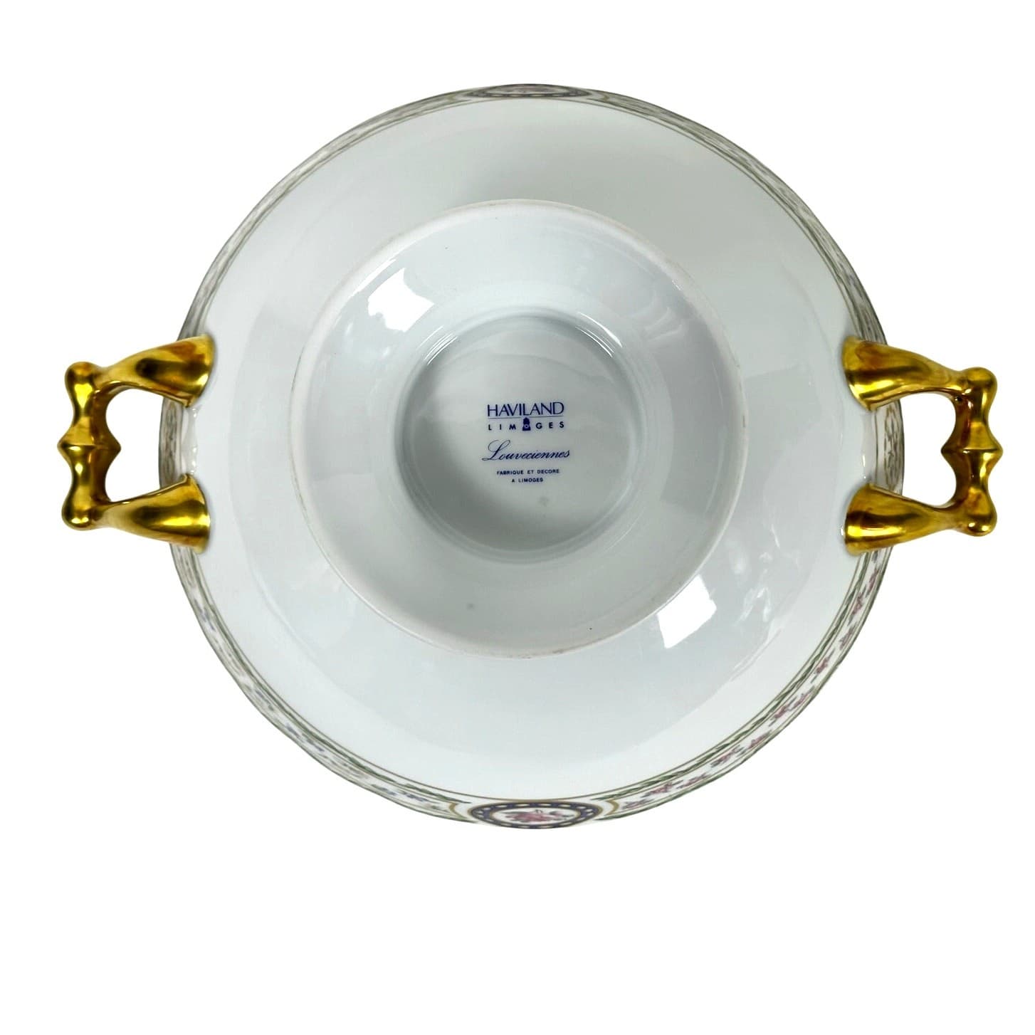 Haviland Limoges "Louveciennes" Round Soup Tureen 9.25" France-Pristine Mint! - Thumbnail 10