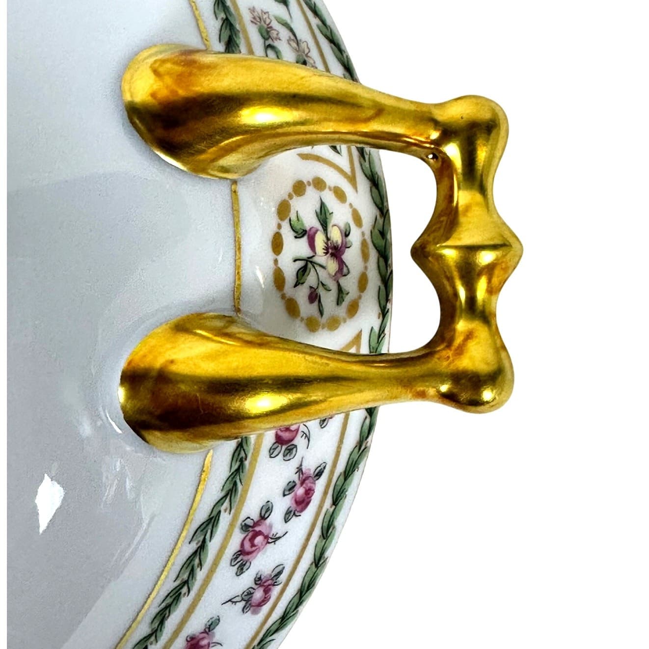 Haviland Limoges "Louveciennes" Round Soup Tureen 9.25" France-Pristine Mint! - Thumbnail 11