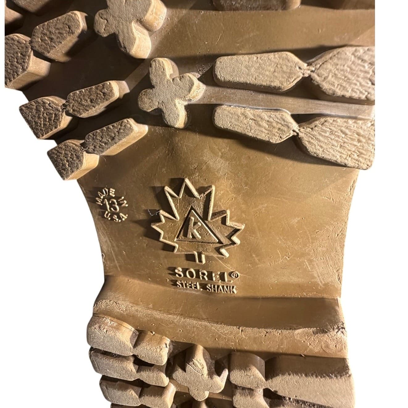 Sorel Kaufman Vintage Steel Shank Pac Boots Mens 13 Made In Canada Wool Liner - Thumbnail 3