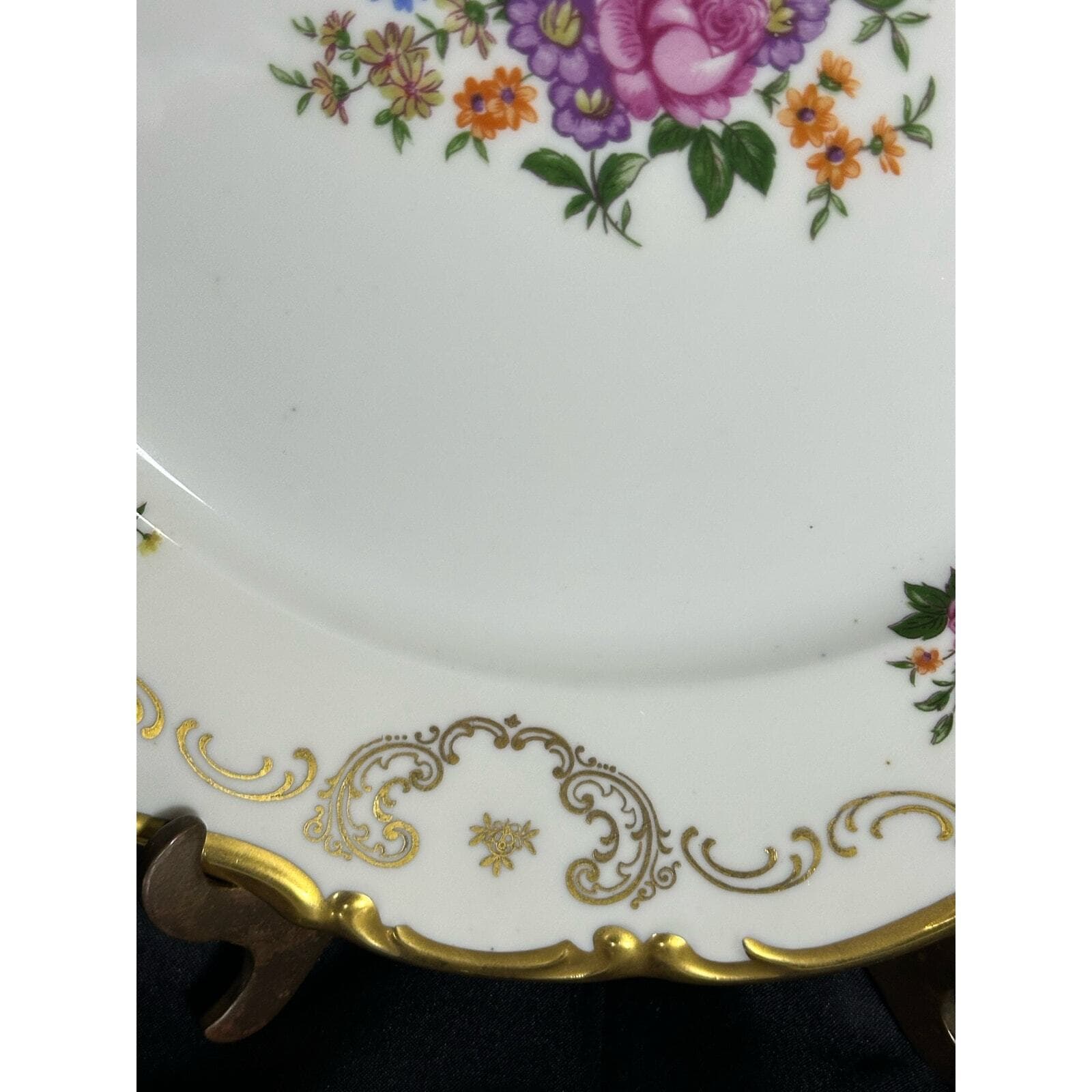 REICHENBACH GDR Dinner, Salad, Bread & Butter, Saucer Plates-RARE-One Set of 4 - Thumbnail 10