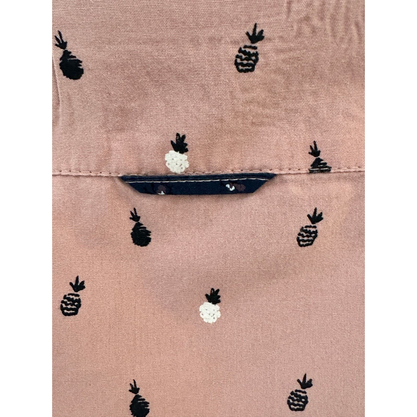 Sunrise Kingdom Men’s Pink & Pineapple Button Down Shirt Men's Size L Excellent - Thumbnail 7