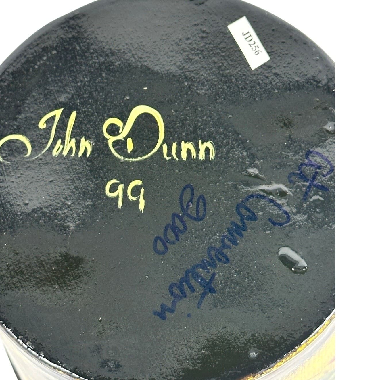 John Dunn Original 1999 Signed Tole Rooster/Gentleman Folk Art Sap Syrup Tin! - Thumbnail 7