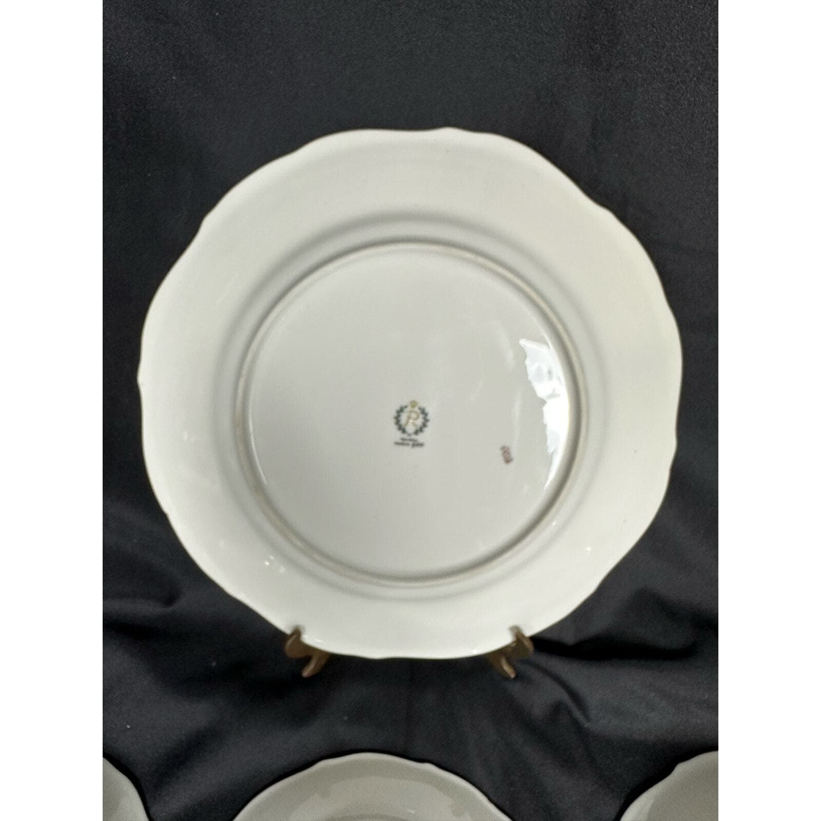 REICHENBACH GDR Dinner, Salad, Bread & Butter, Saucer Plates-RARE-One Set of 4 - Thumbnail 12