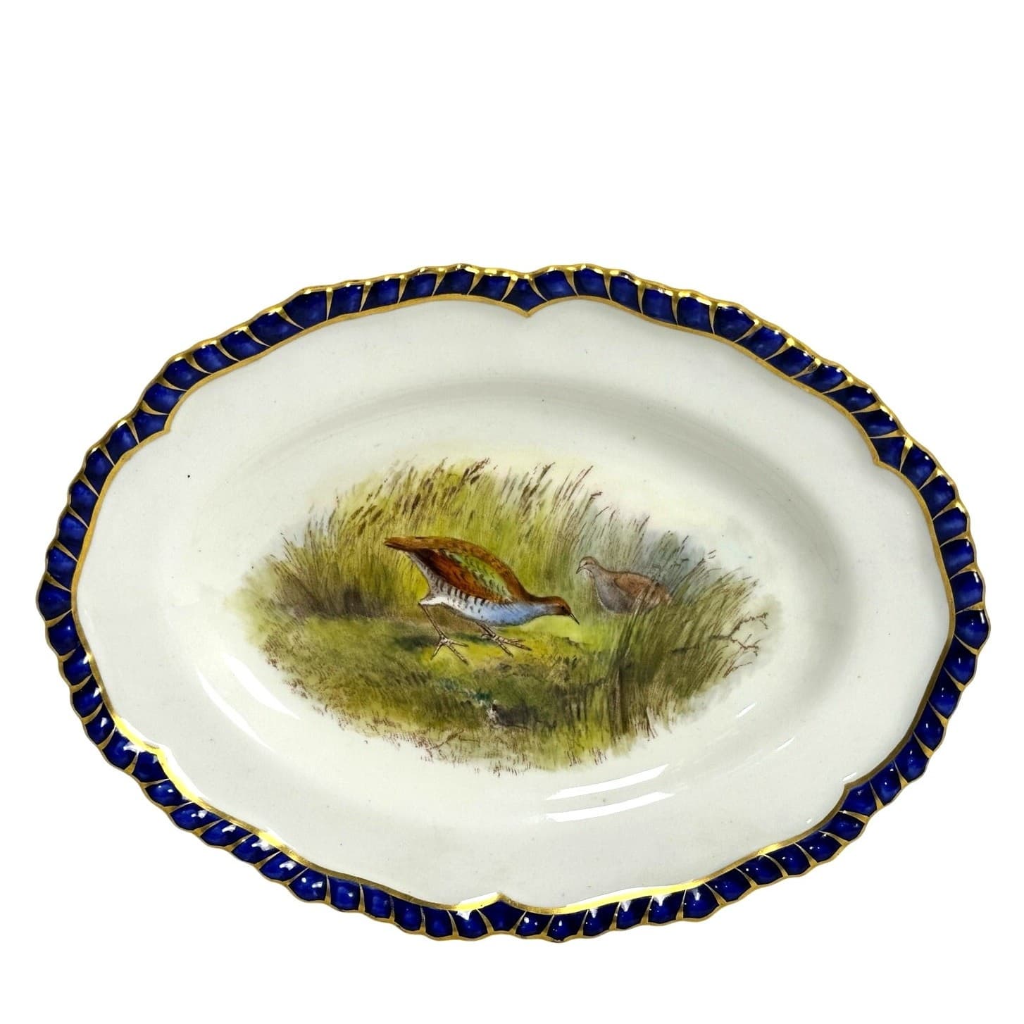 Antique Royal Worcester 1898 George Johnson Hand Painted Game Bird China-17 Pcs - Thumbnail 5