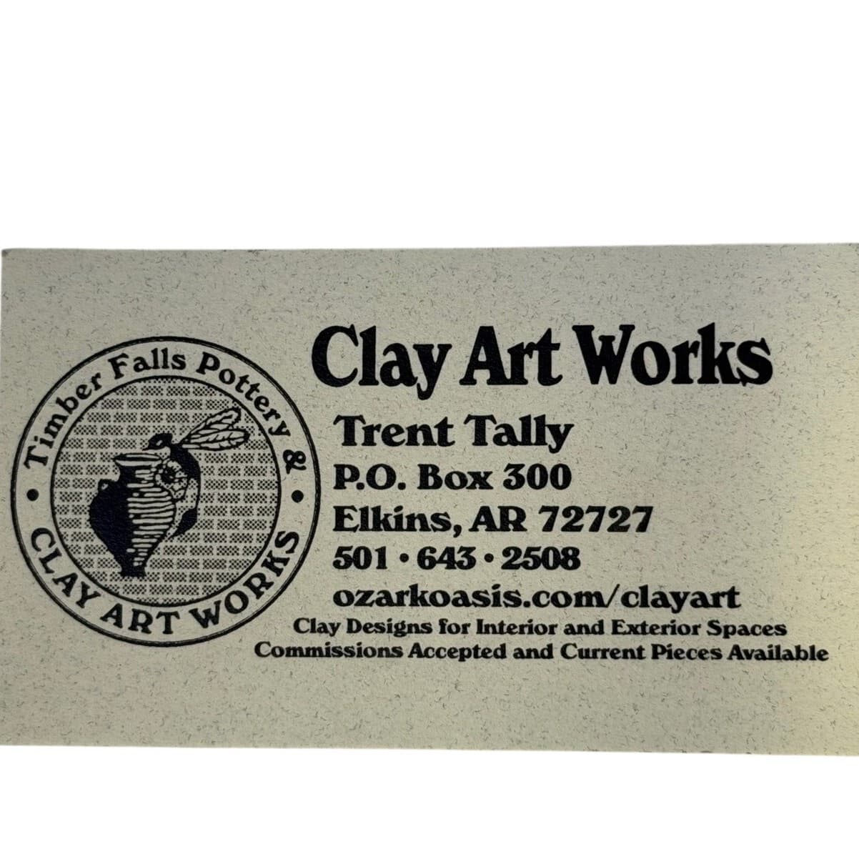 Signed Trent Tally Pottery Vase Clay Art Works Lava Glaze Textured Ceramic 8.5" - Thumbnail 7