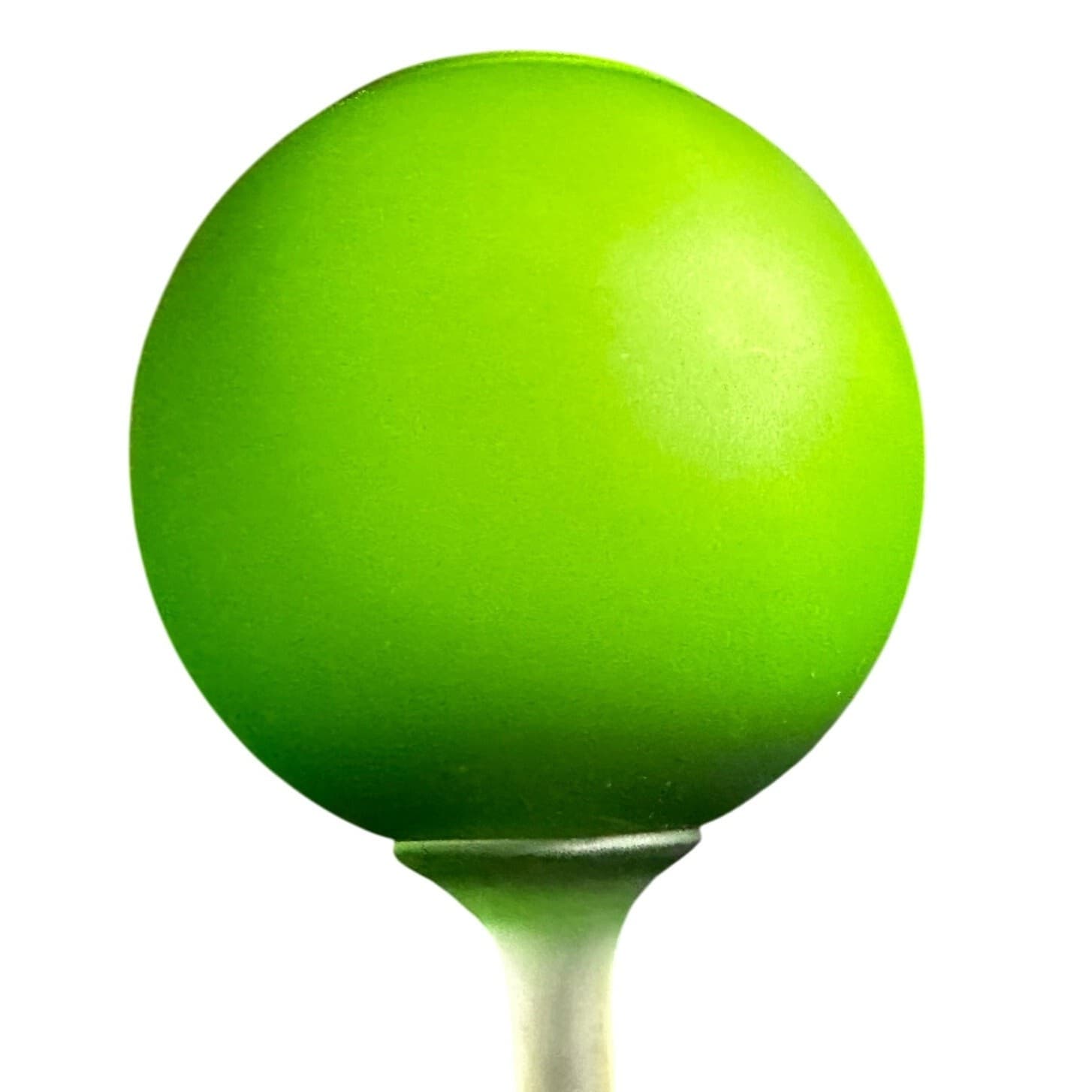 Murano Carlo Moretti 1960s Satinato Handblown Green Stemmed Vase-10.5" H-Italy - Thumbnail 4