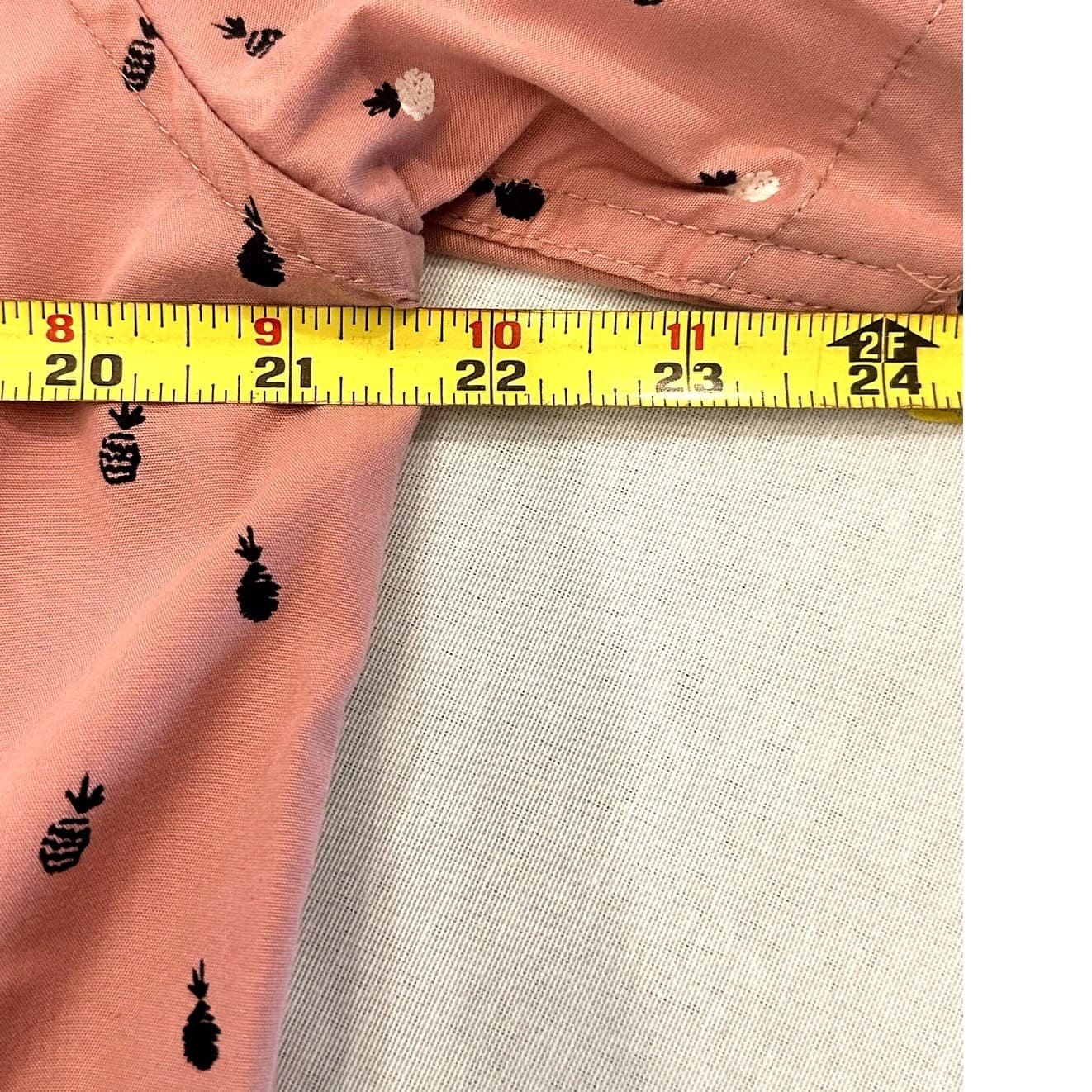 Sunrise Kingdom Men’s Pink & Pineapple Button Down Shirt Men's Size L Excellent - Thumbnail 10